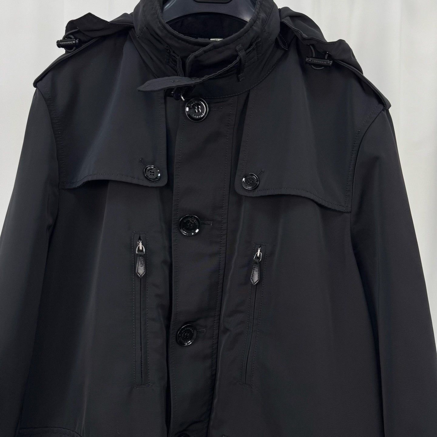Burberry Burberry Black Trench Coat with Check Lining Size US XL / EU 56 / 4 - 3 Thumbnail