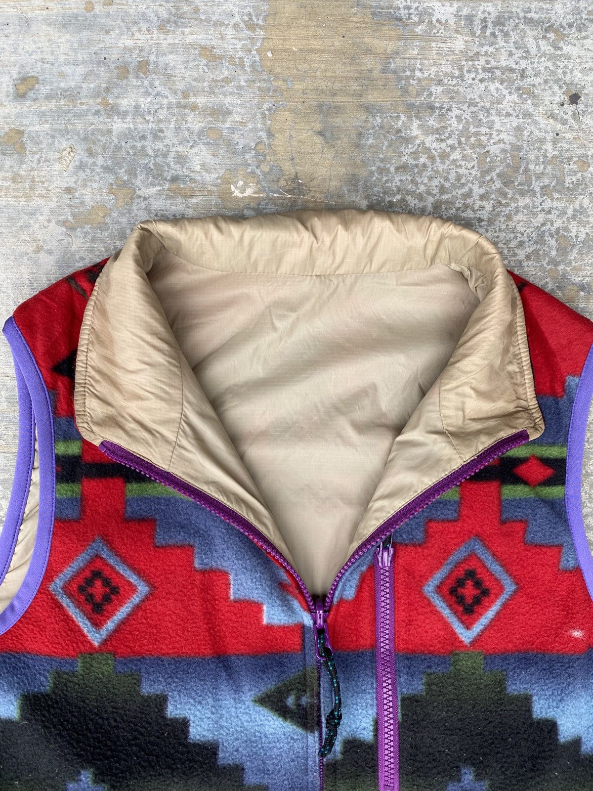 Ciaopanic Ciaopanic aztec fleece nylon riversible vest Size M / US 6-8 / IT 42-44 - 3 Thumbnail