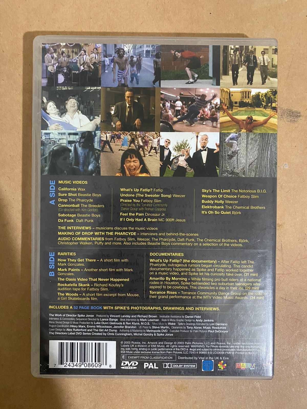 Other “The Work of Director Spike Jonze” DVD + Booklet Size ONE SIZE - 2 Thumbnail