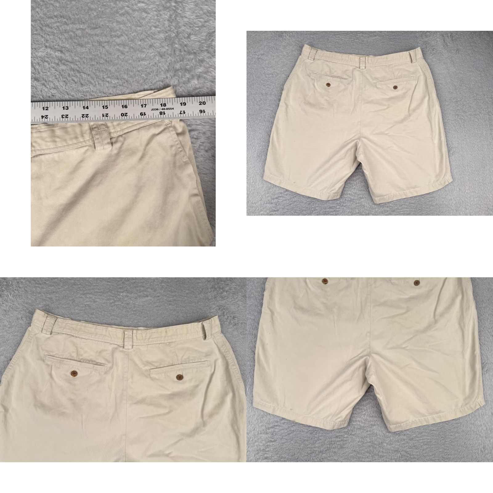 Tommy Bahama Tommy Bahama Shorts Mens 40 Chino Khaki Beige Relax Flat Front Zip Pocket Casual Beach Size US 40 / EU 56 - 9 Thumbnail