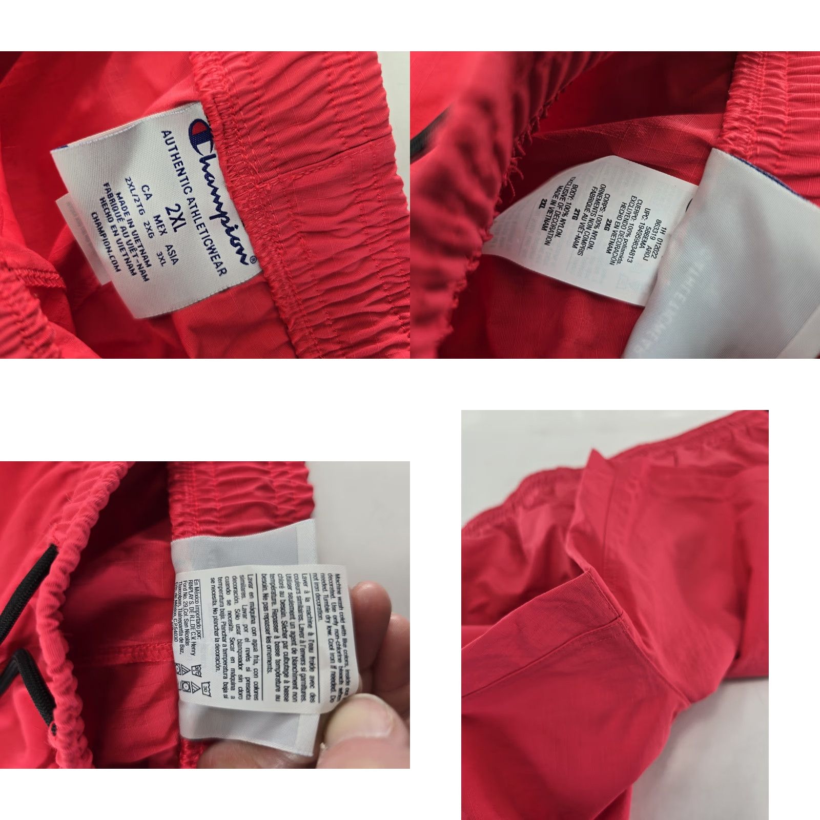 Champion Champion Men’s Lightweight Shorts - Red/Black - 2XL - Activewear Nike? Size US 39 - 8 Thumbnail