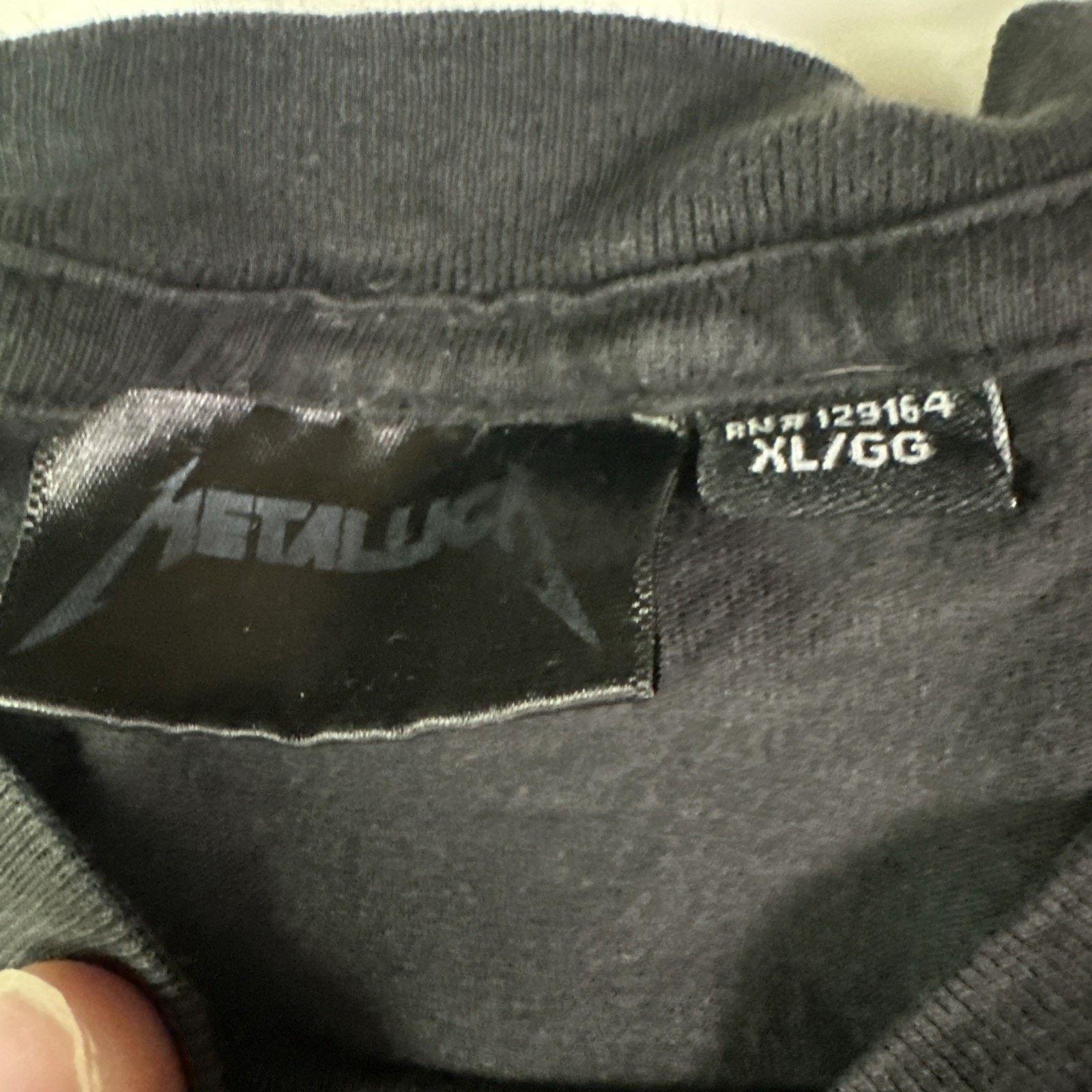 Metallica Metallica Master Of Puppets T-Shirt Black Cotton Band Tee Size US XL / EU 56 / 4 - 2 Thumbnail