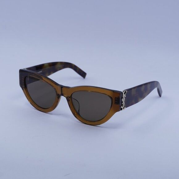 Saint Laurent Paris Saint Laurent SL M94/F 008 Sunglasses Brown/Havana Frame Size ONE SIZE - 1 Thumbnail