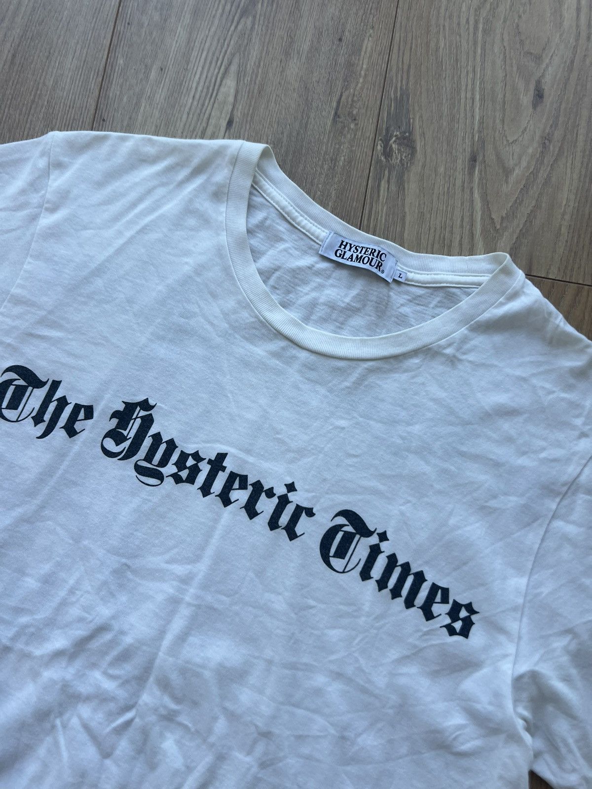 Hysteric Glamour HYSTERIC GLAMOUR THE HYSTERIC TIMES RARE Y2K NAKED LADY TEE Size US L / EU 52-54 / 3 - 10 Thumbnail