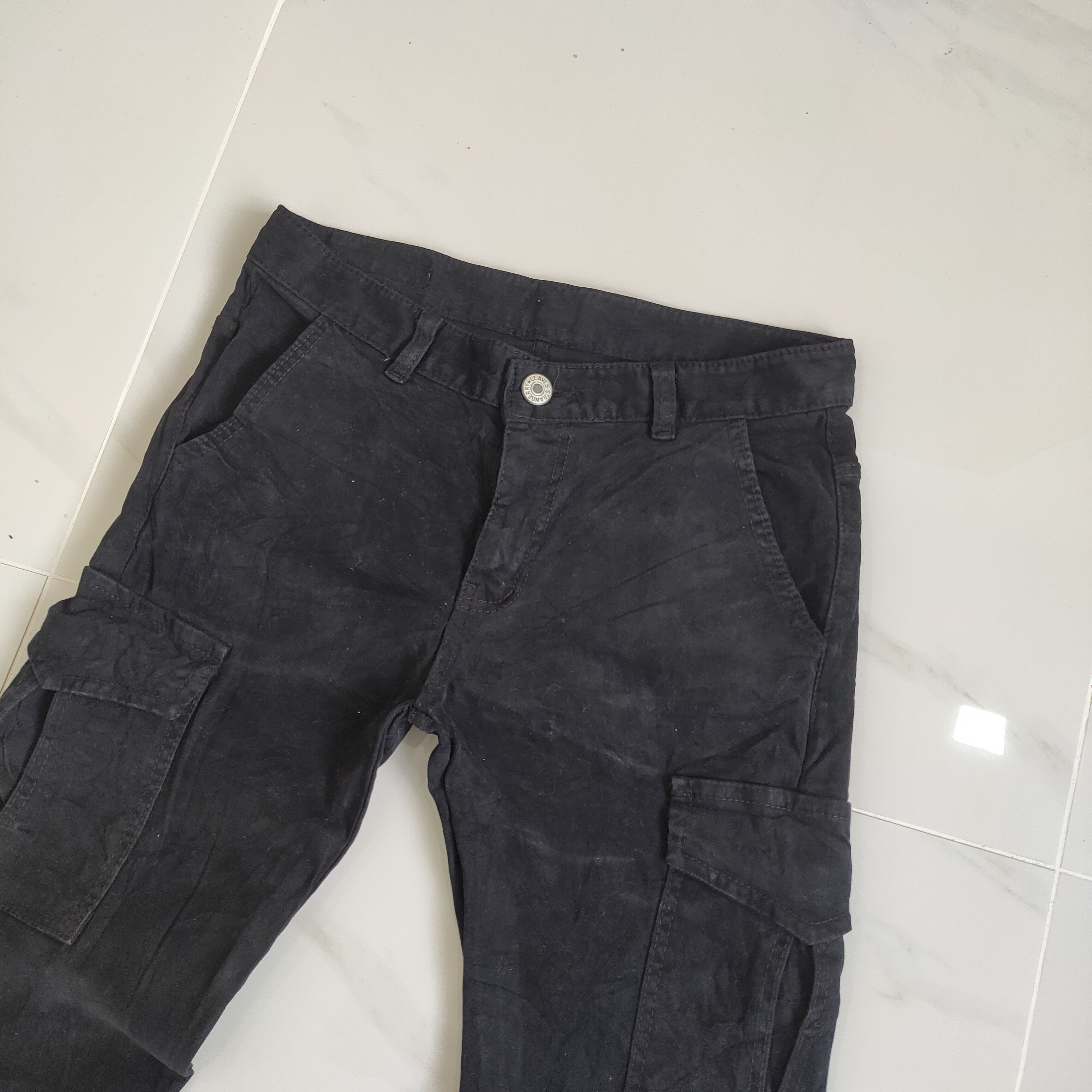 Japanese Brand × Vintage JAPANESE BRAND BLACK SKINNY CARGO PANTS Size US 29 - 4 Thumbnail