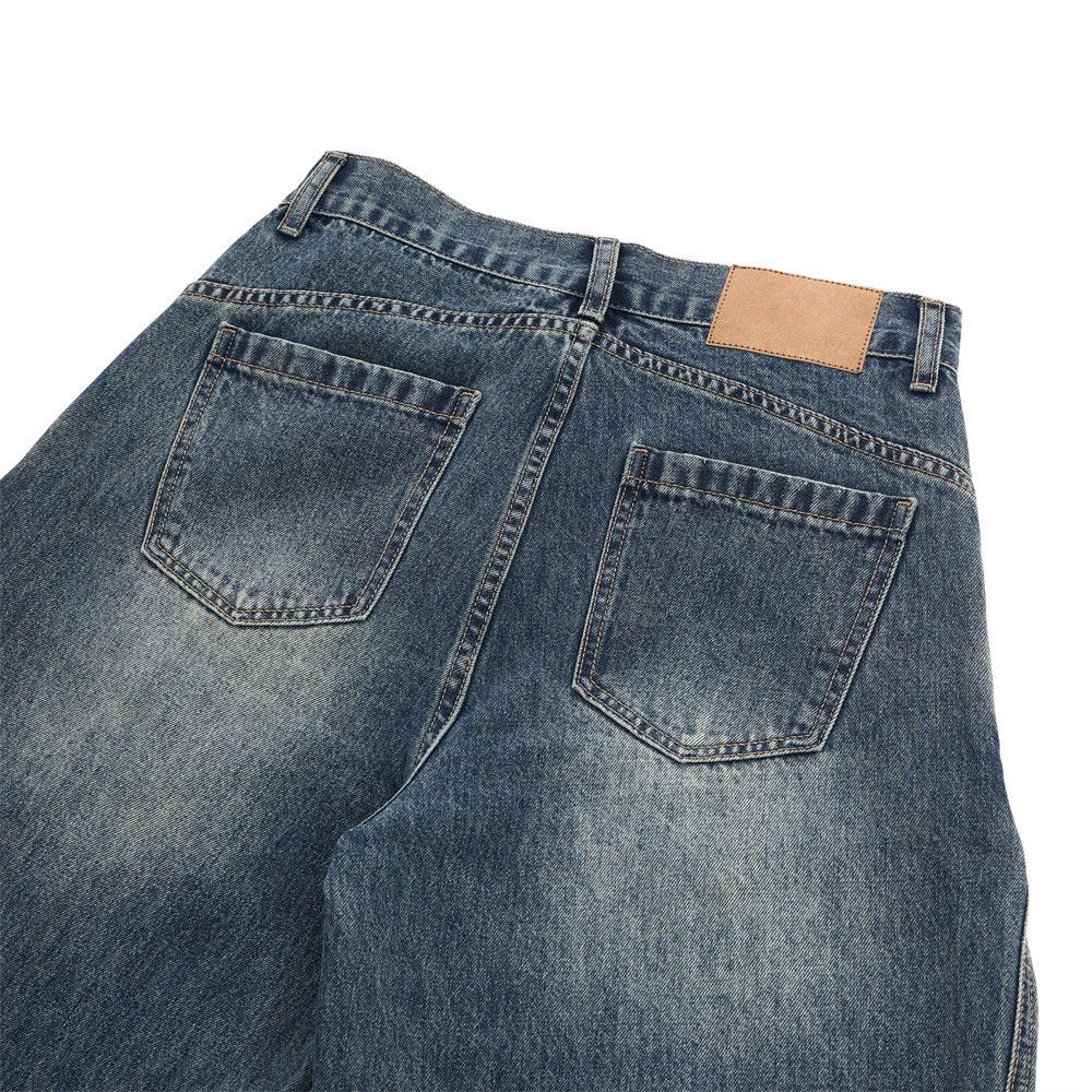 Jean Vintage men's distressed washed casual scimitar jeans Size US 32 / EU 48 - 5 Thumbnail