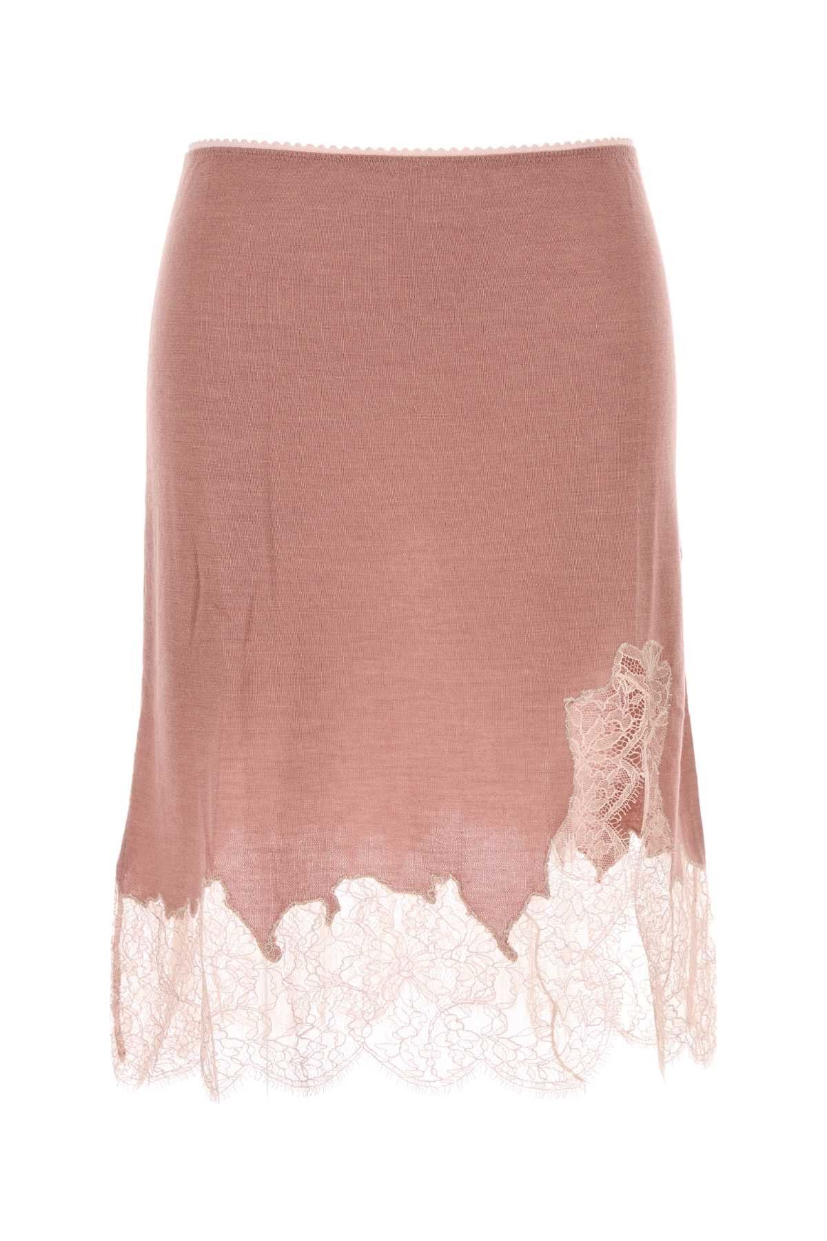 Fendi Pink Cashmere Blend Skirt Size 30" / US 8 / IT 44 - 1 Thumbnail