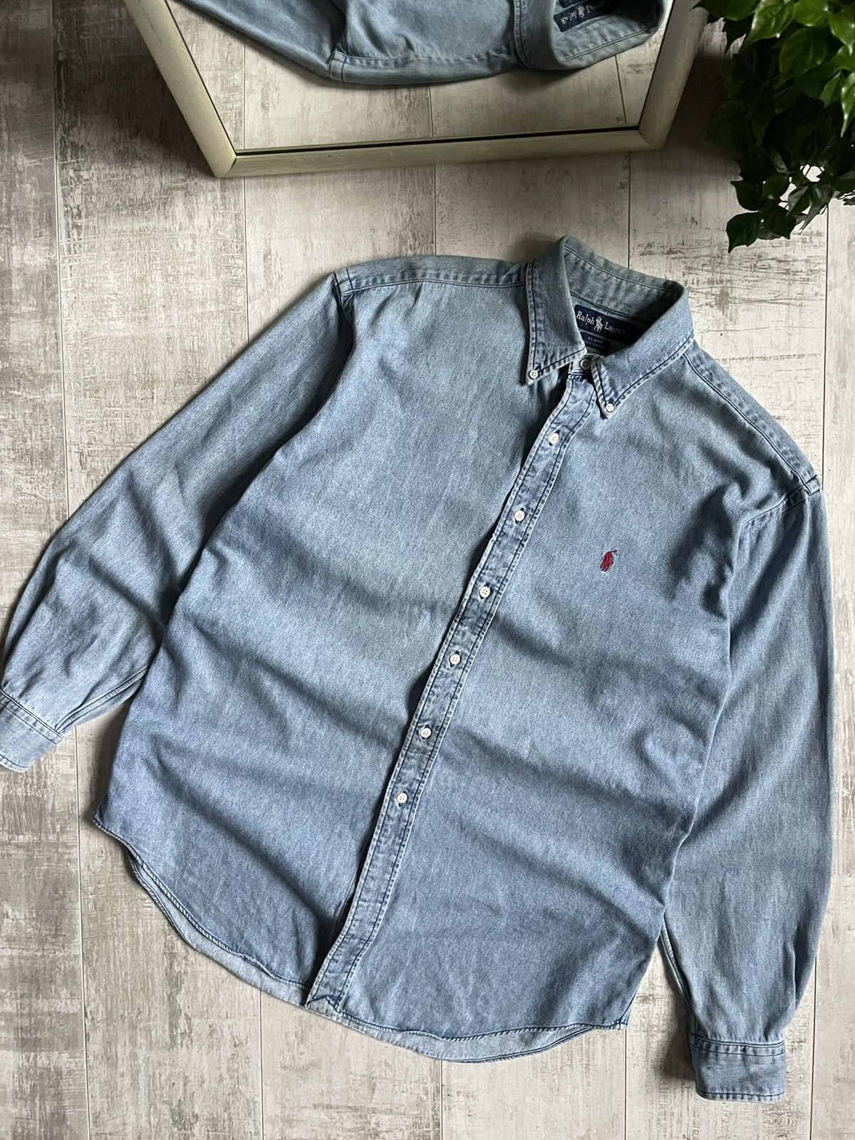 Polo Ralph Lauren × Vintage Polo Ralph Lauren Vintage Shirts Y2K Denim Jeans Faded Size US M / EU 48-50 / 2 - 2 Thumbnail