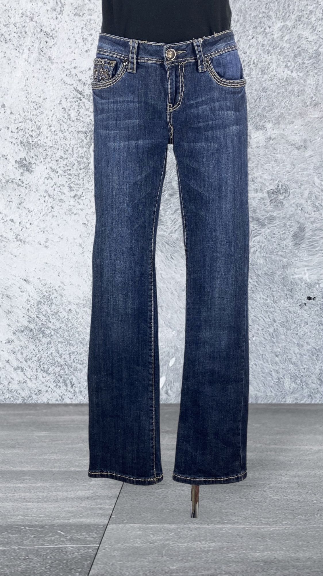 Japanese Brand La Idol Denim Flare Jeans Size 29" - 2 Thumbnail