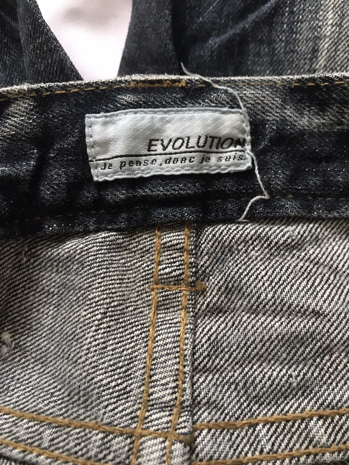 14th Addiction JAPANESE BRAND EVOLUTION WAXED DISTRESSED JEANS Size US 30 / EU 46 - 3 Thumbnail