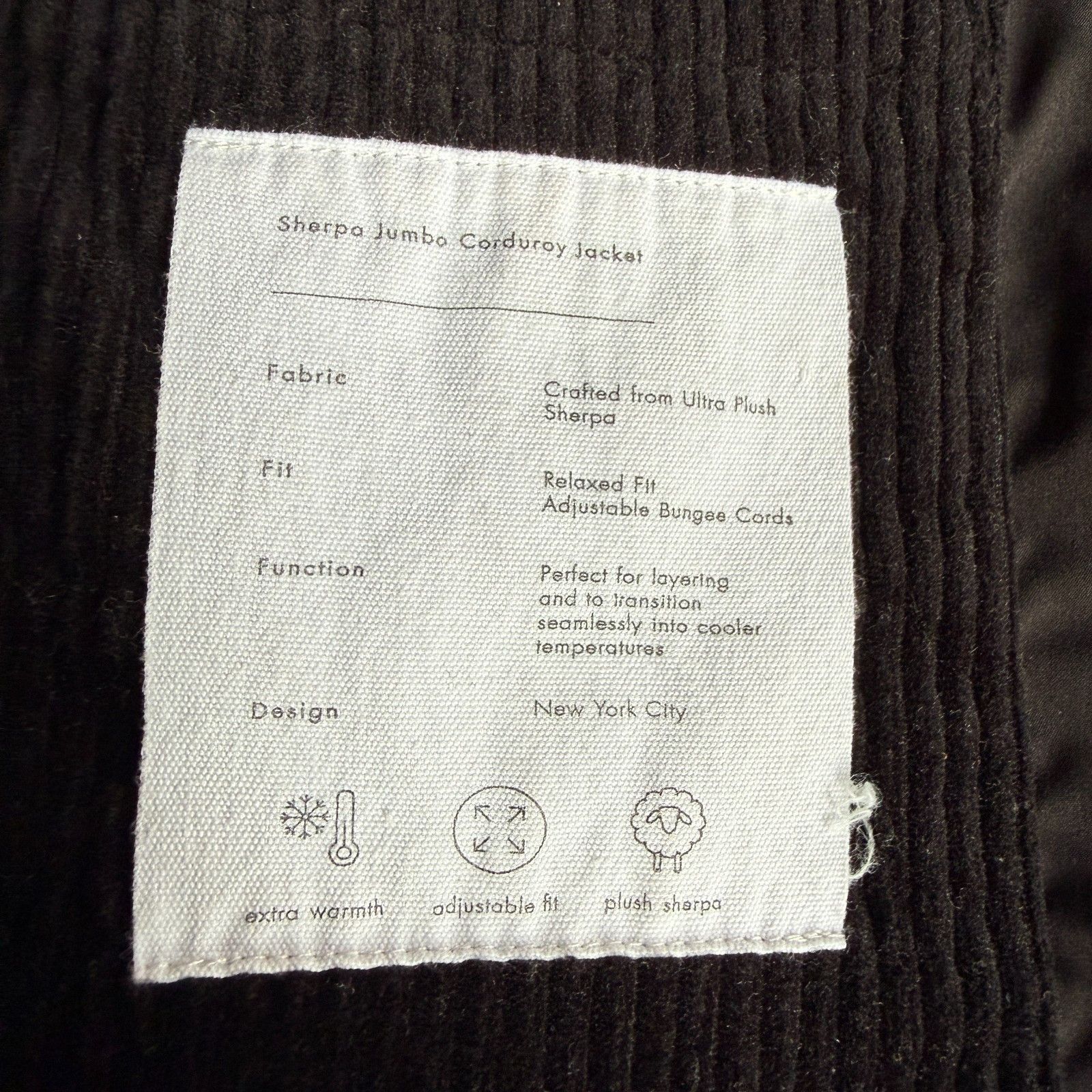 Onia ONIA Sherpa Jumbo Black Corduroy Jacket – Men's Large Size US L / EU 52-54 / 3 - 6 Thumbnail