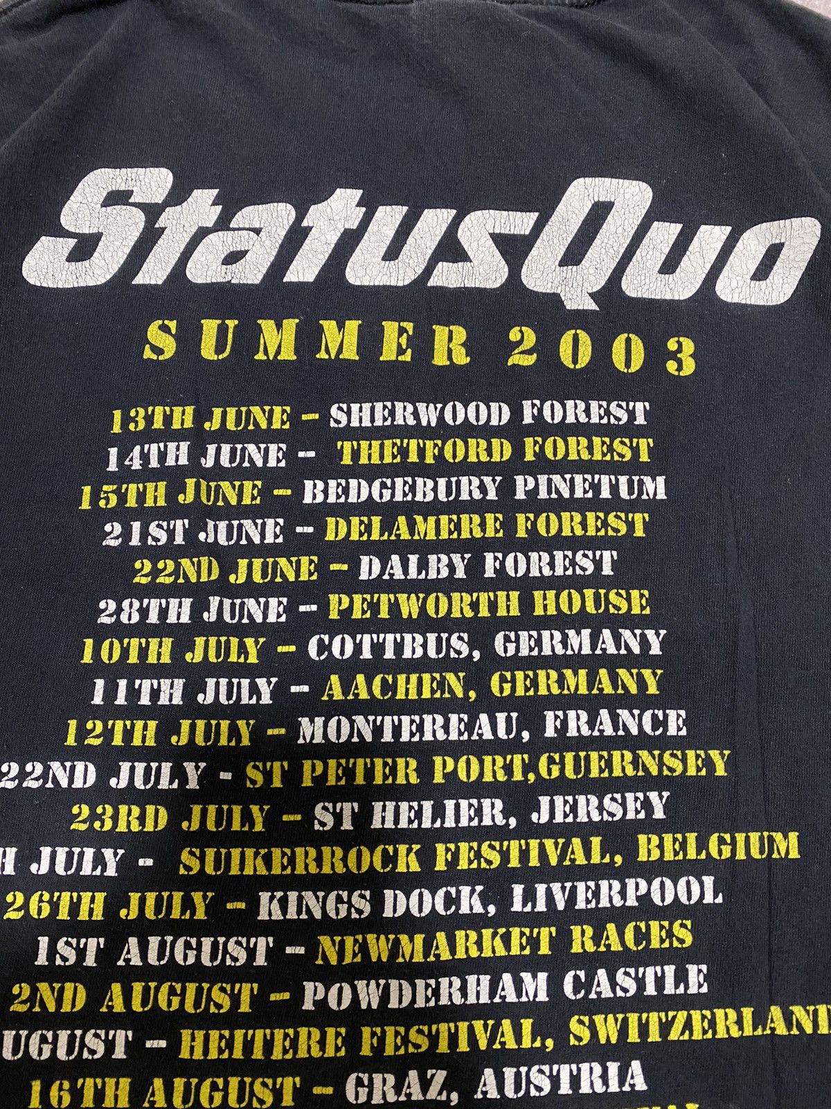 Band Tees × Vintage VTG Status Quo Heavy Traffic World Tour T Shirt Summer 2003 Size US XL / EU 56 / 4 - 11 Thumbnail