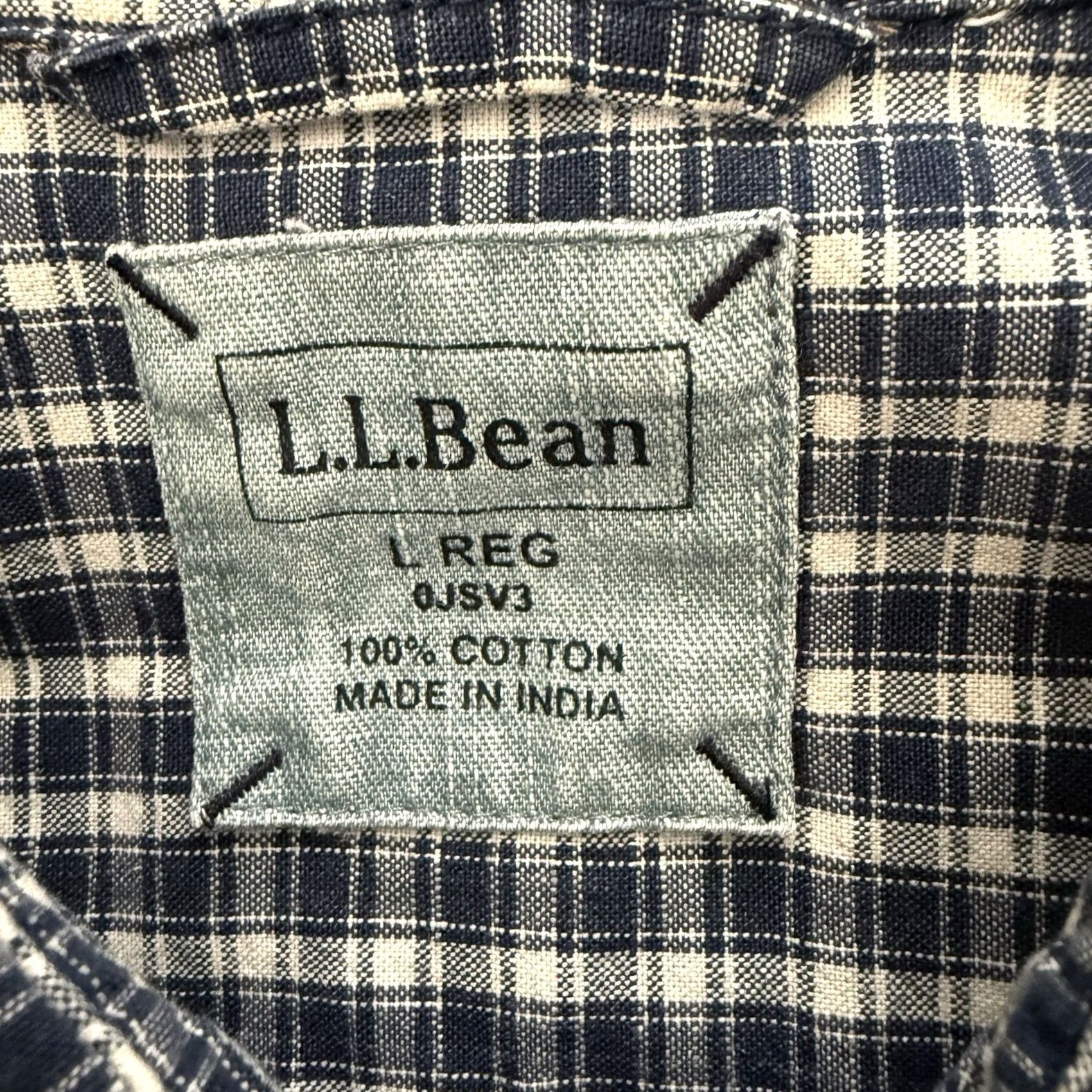 Vintage LL Bean Shirt Mens Large Reg Blue Plaid Metal Buttons Workwear Woven Outdoor Classic Utility Size US L / EU 52-54 / 3 - 2 Thumbnail