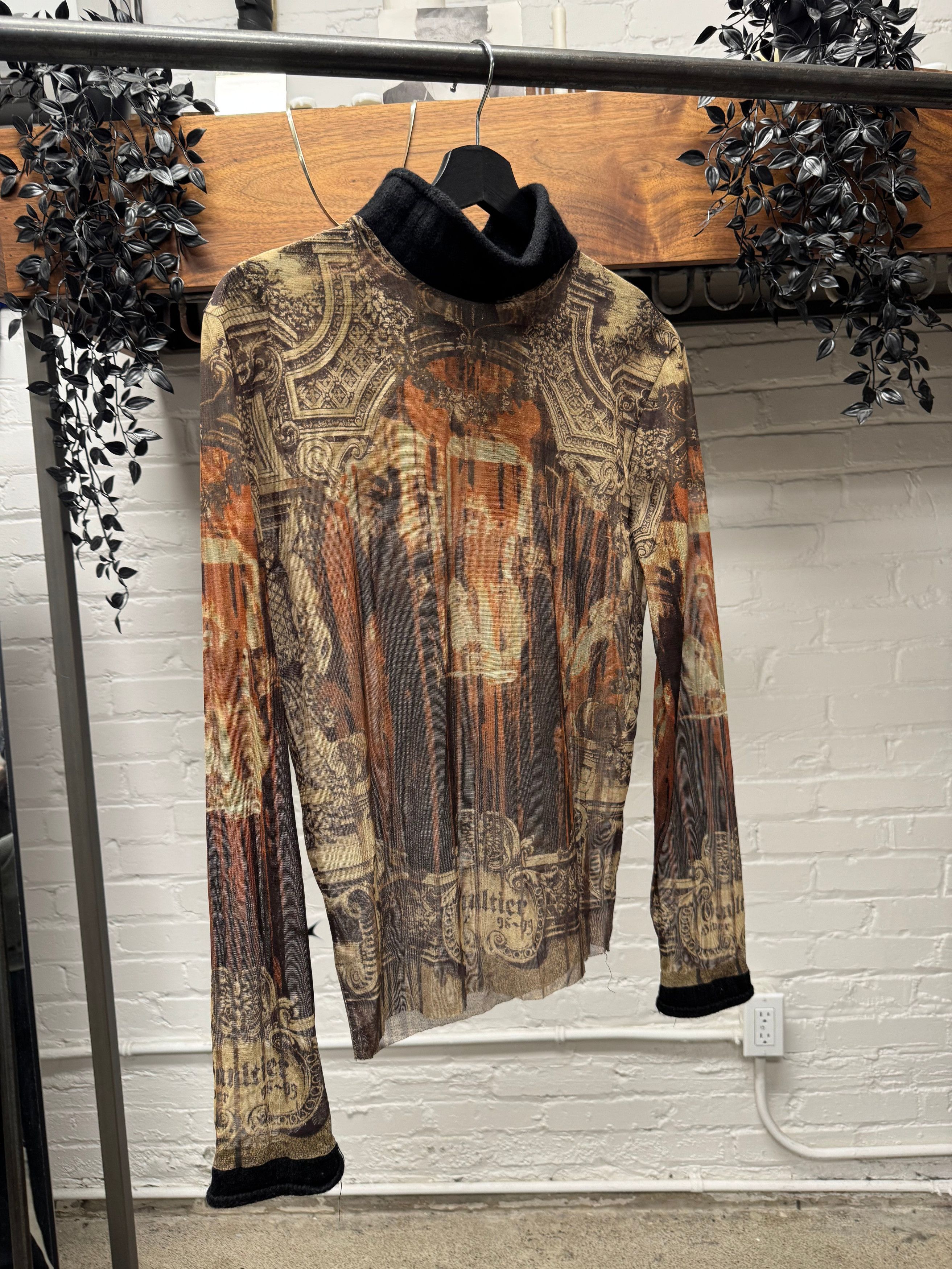 Other AW1998 Jean Paul Gaultier Gothic ‘Cathedral’ Mesh Long Sleeve Shirt Size US M / EU 48-50 / 2 - 1 Thumbnail