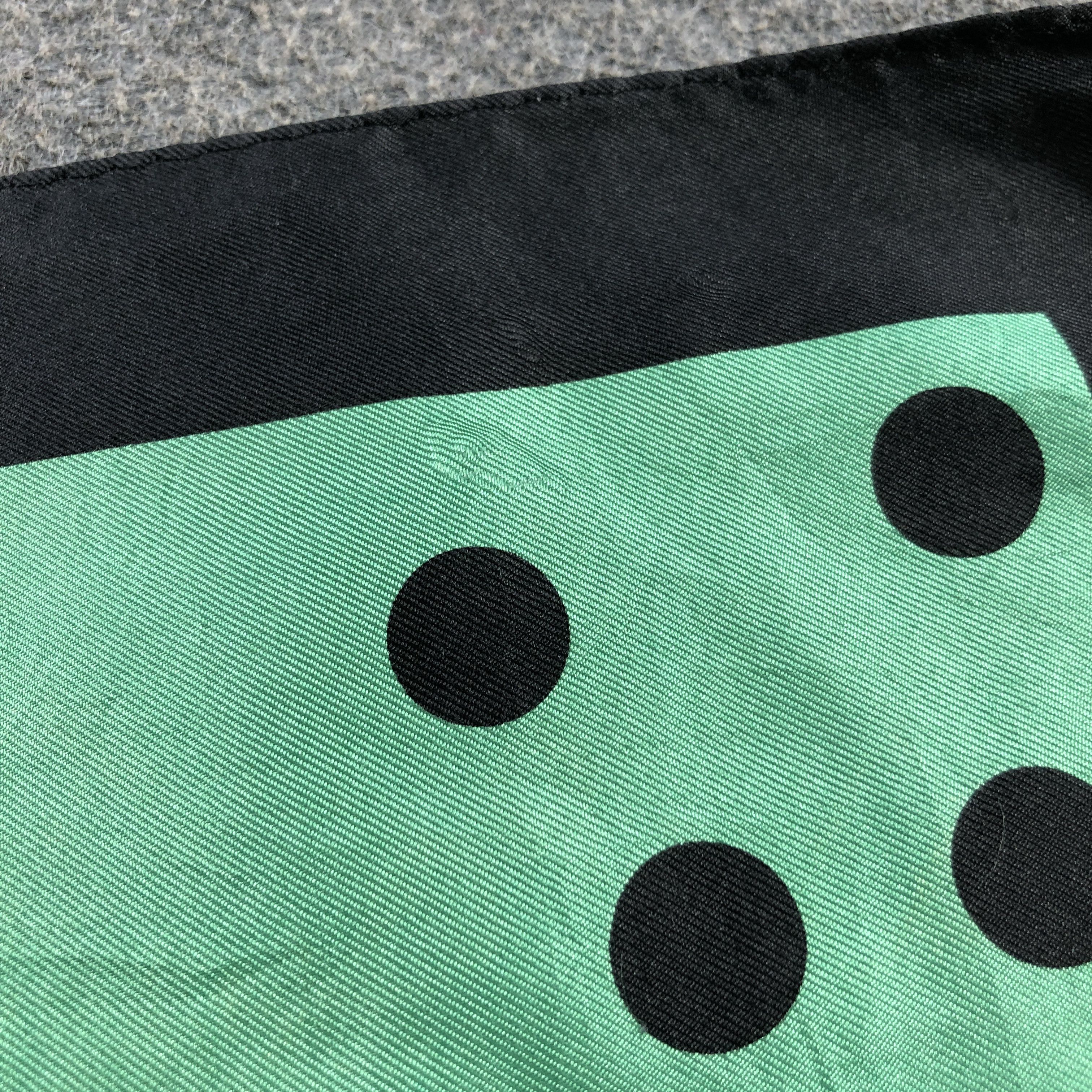 Vintage Jun Ashida Polka Dots Silk Scarf M1341 Size ONE SIZE - 9 Thumbnail