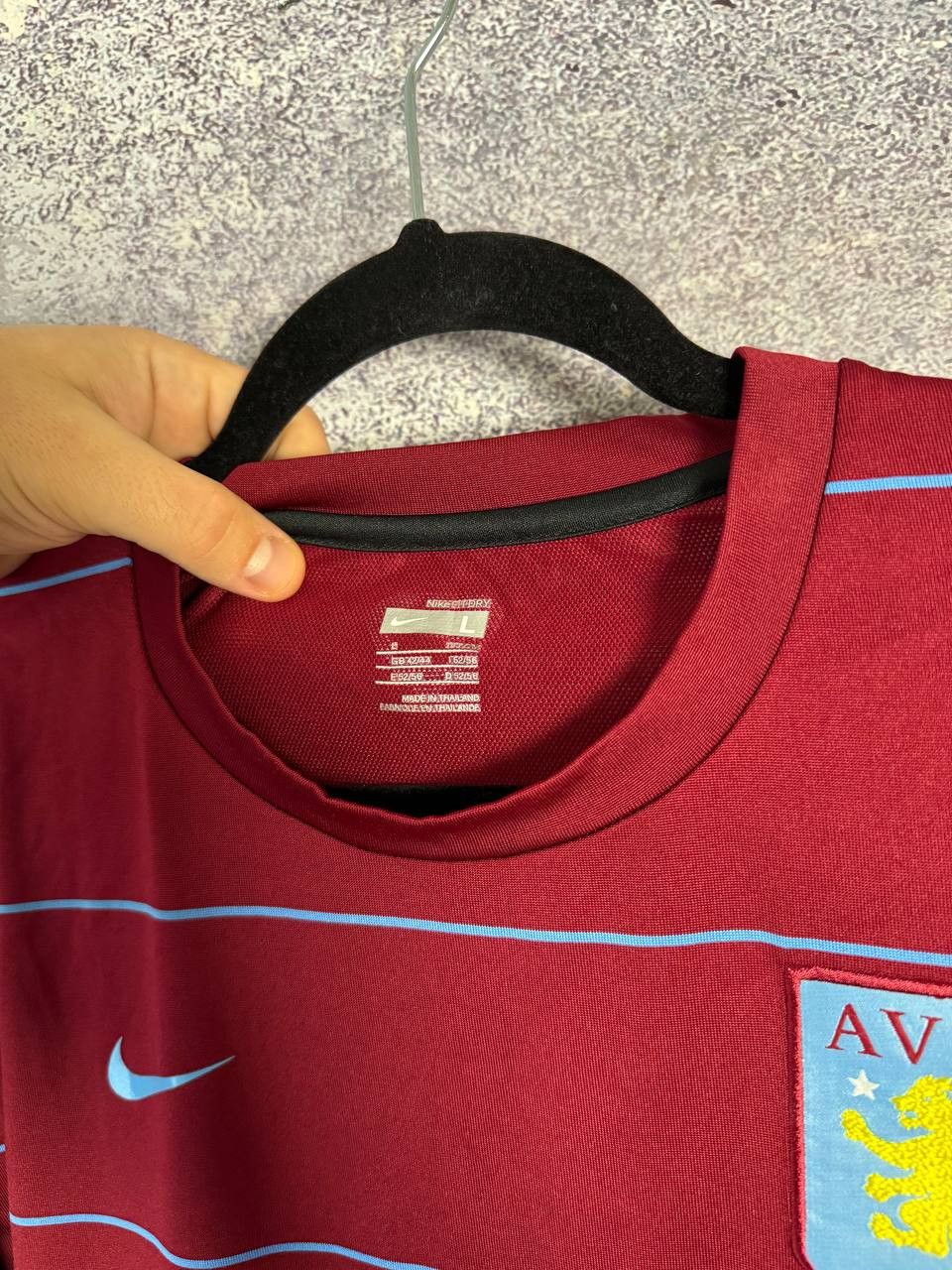 Nike × Vintage Vintage Aston Villa 2006 Nike Training Pre-Match Jersey Size US L / EU 52-54 / 3 - 9 Thumbnail