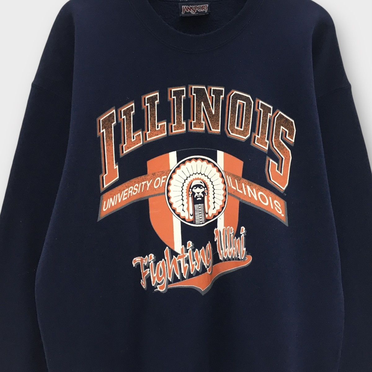 Jansport Vintage 90s Jansport University Of Illinois Crewneck Size US L / EU 52-54 / 3 - 5 Thumbnail