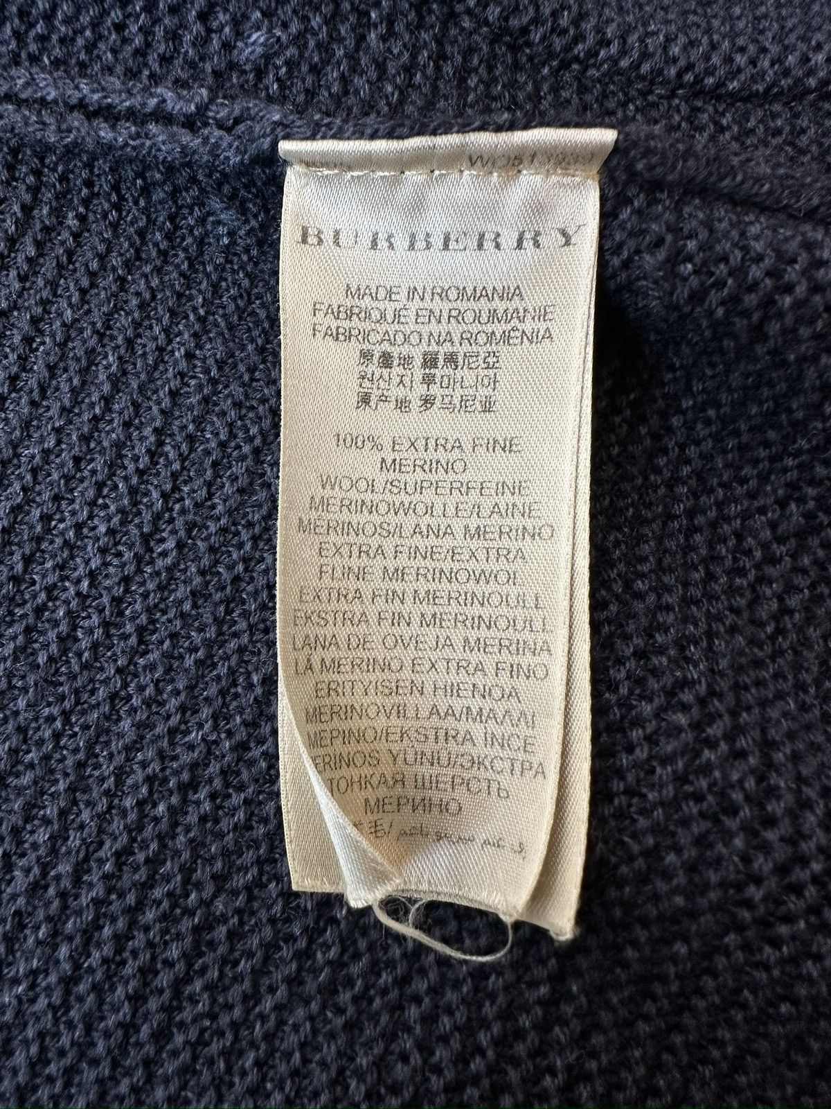 Burberry BURBERRY BRIT Wool Zip Sweater Long Cardigan Size XS / US 0-2 / IT 36-38 - 11 Thumbnail