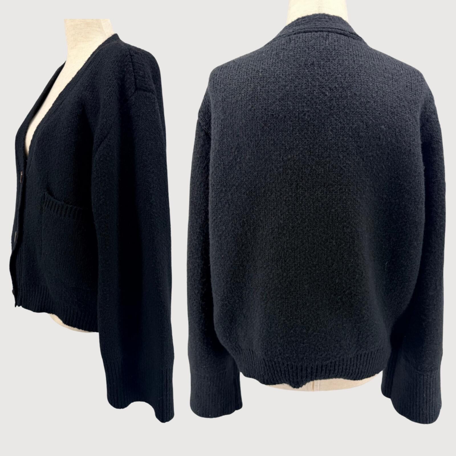 Other Apparis Marcella Oversized Black Cardigan Sweater Size S Size S / US 4 / IT 40 - 3 Thumbnail