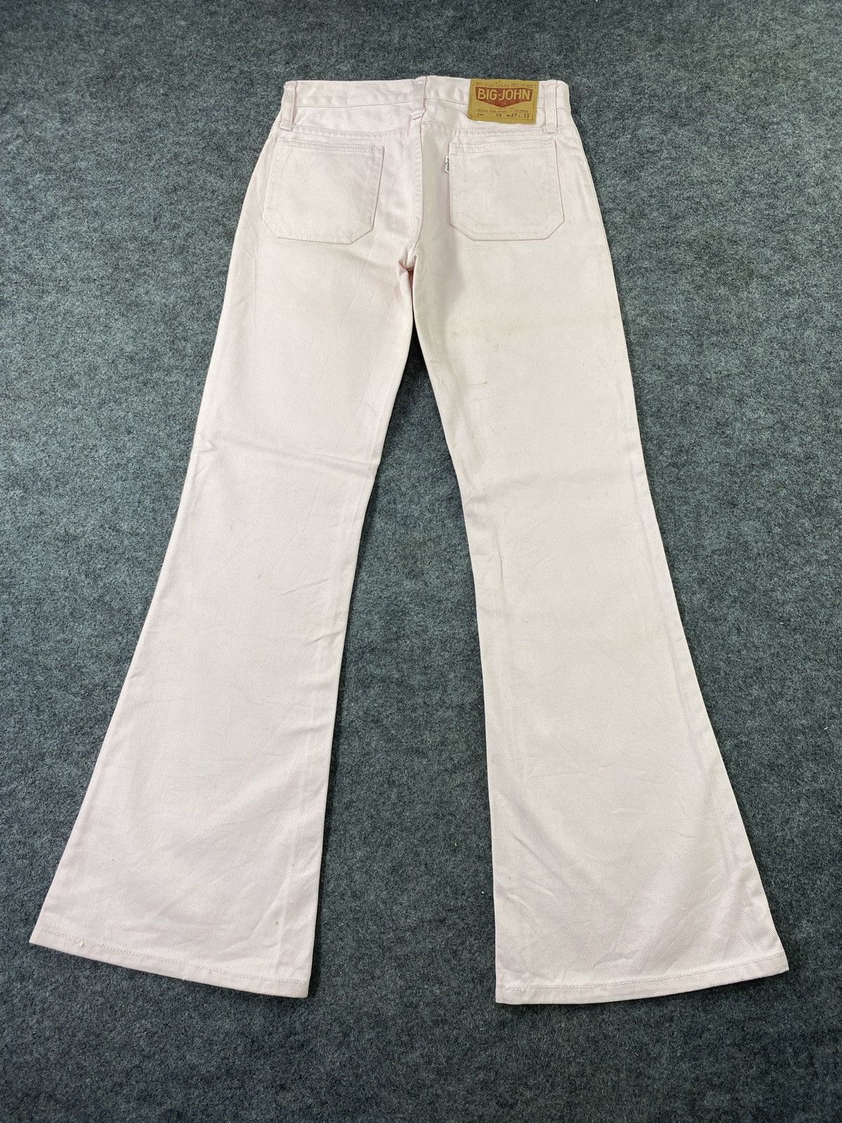 Big John × If Six Was Nine × Japanese Brand BIG JOHN FLARED SOFT PINK JEANS - 1105 Size 26" / US 2 / IT 38 - 5 Thumbnail