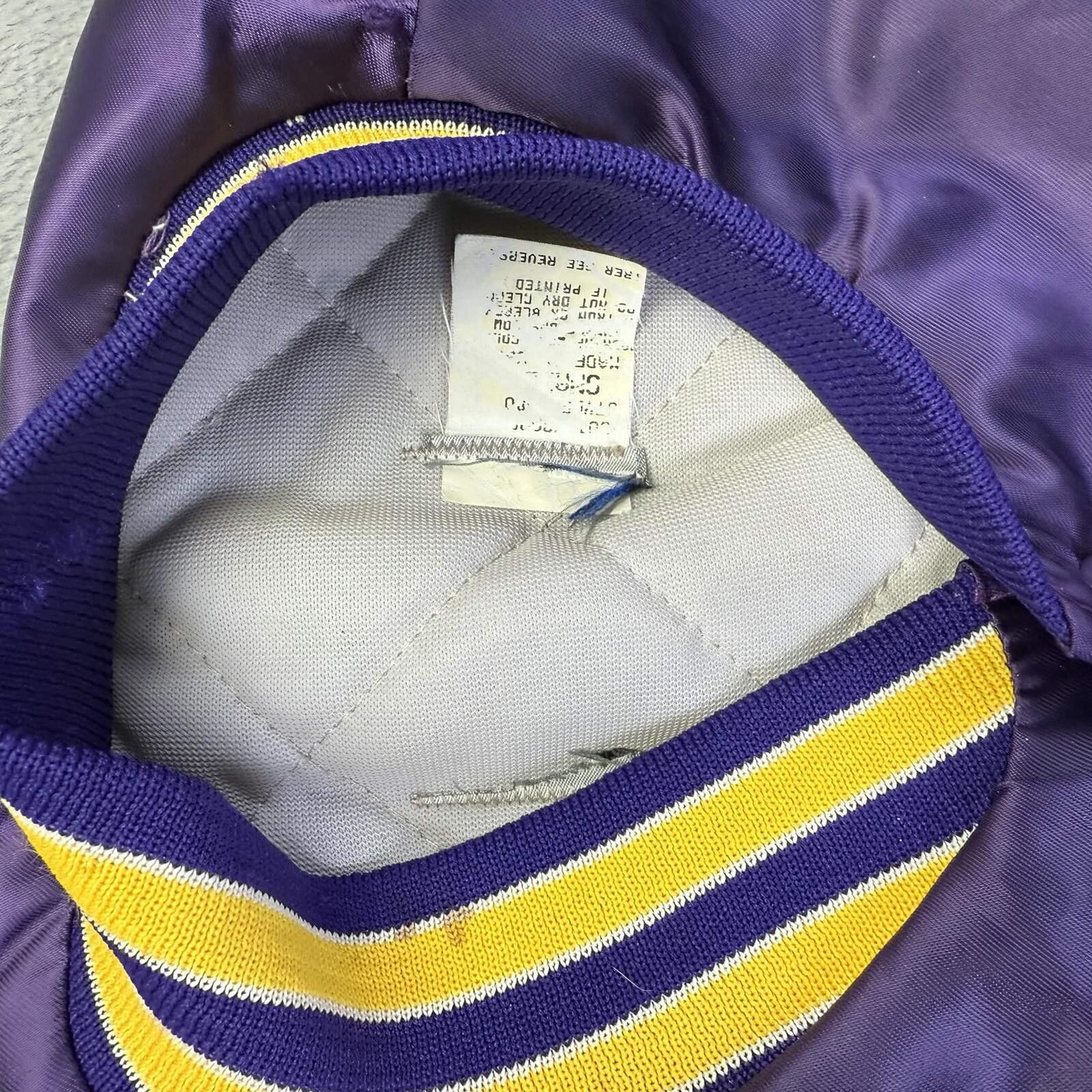 Other LSU Tigers Vintage Satin Bomber Jacket Size ONE SIZE - 3 Thumbnail