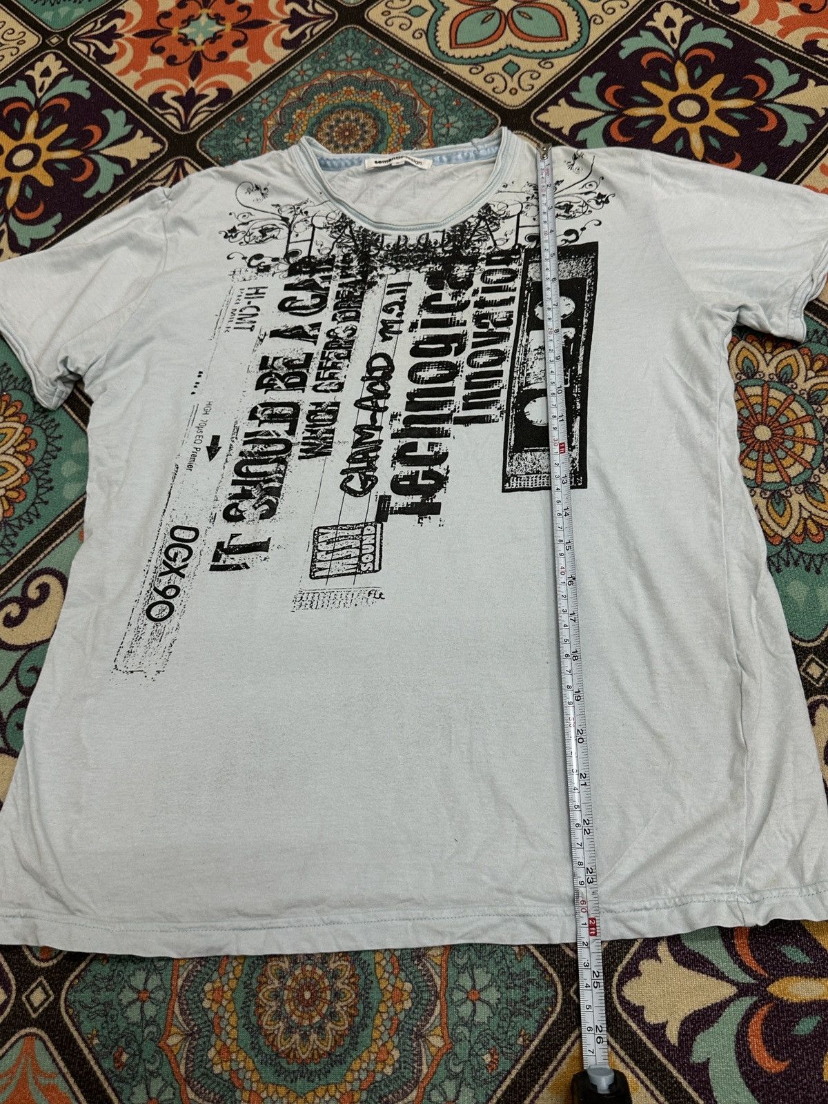 semanticdesign Semanticdesign Japan “Technologist Inovation” Poem T-Shirt Size US M / EU 48-50 / 2 - 4 Thumbnail