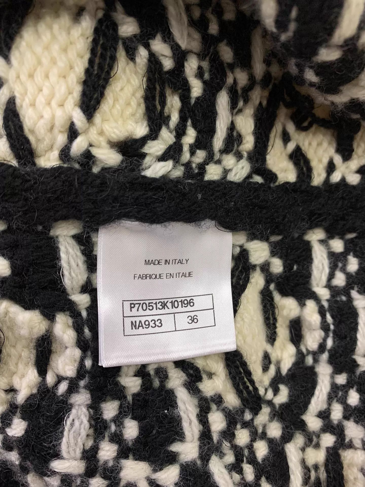 Chanel CHANEL B&W Colorblock Floral Knit Vest Cardigans Women's Size XS / US 0-2 / IT 36-38 - 5 Thumbnail