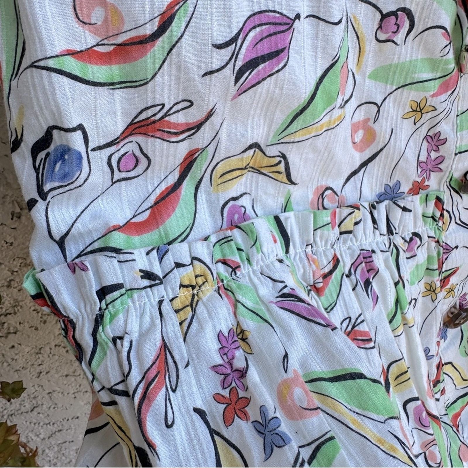 Other SALONI Billie C Textured Tie Waist Summer Dress Wildflower 4 Size S / US 4 / IT 40 - 9 Thumbnail