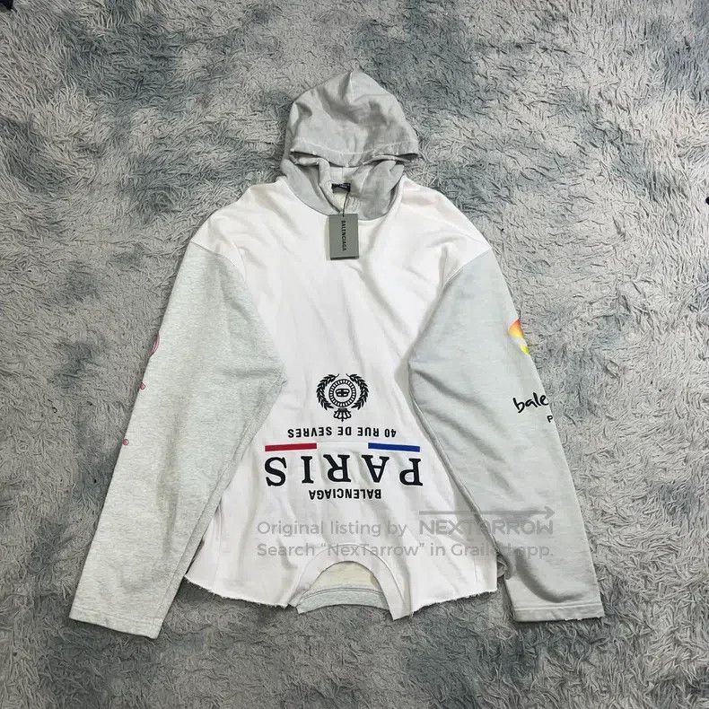 Balenciaga Balenciaga Men's Inverted Hoodie Sweatshirt Size 2 Size US M / EU 48-50 / 2 - 1 Thumbnail