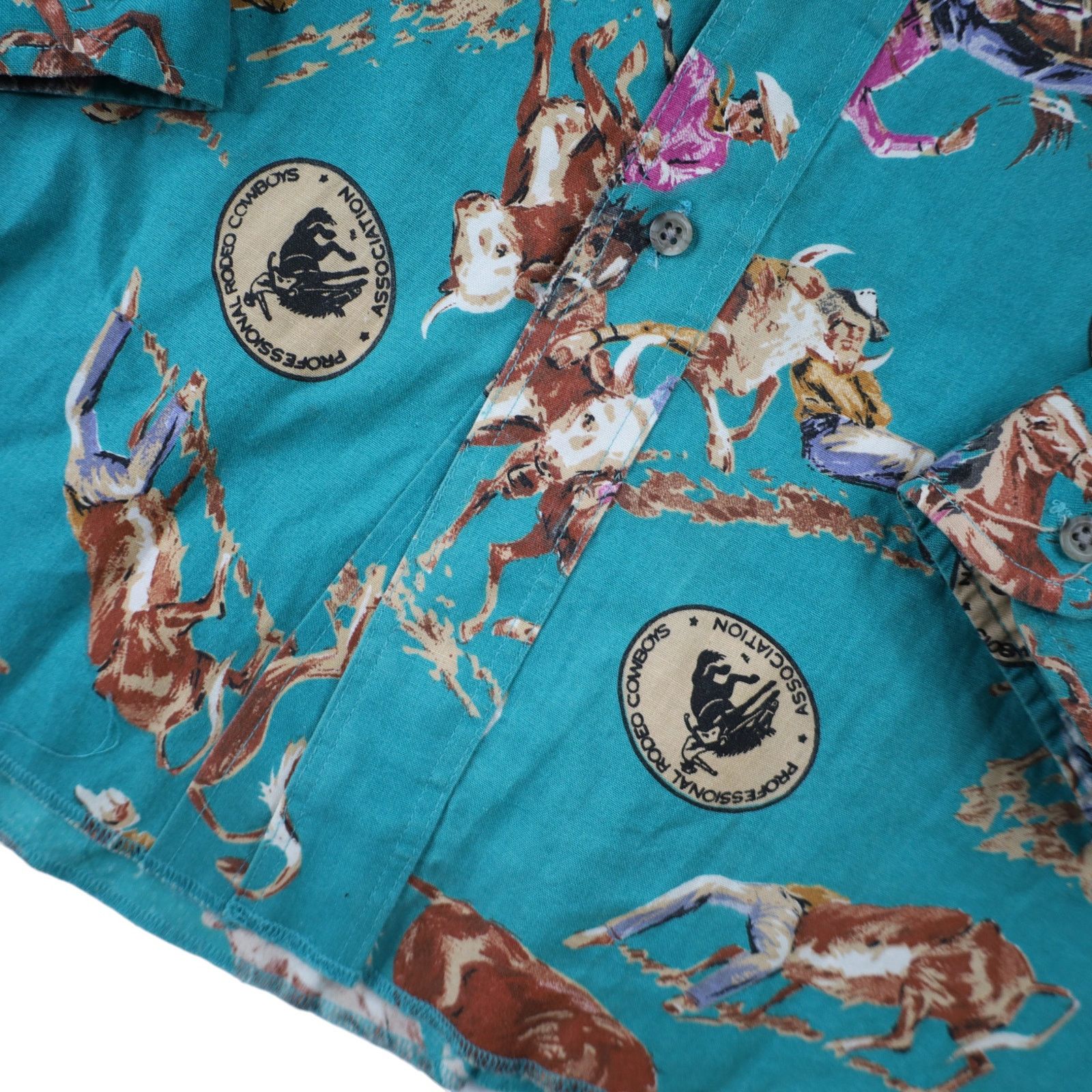 Vintage × Wrangler VTG Wrangler Professional Rodeo Cowboys Assn Shirt Size US XL / EU 56 / 4 - 8 Thumbnail