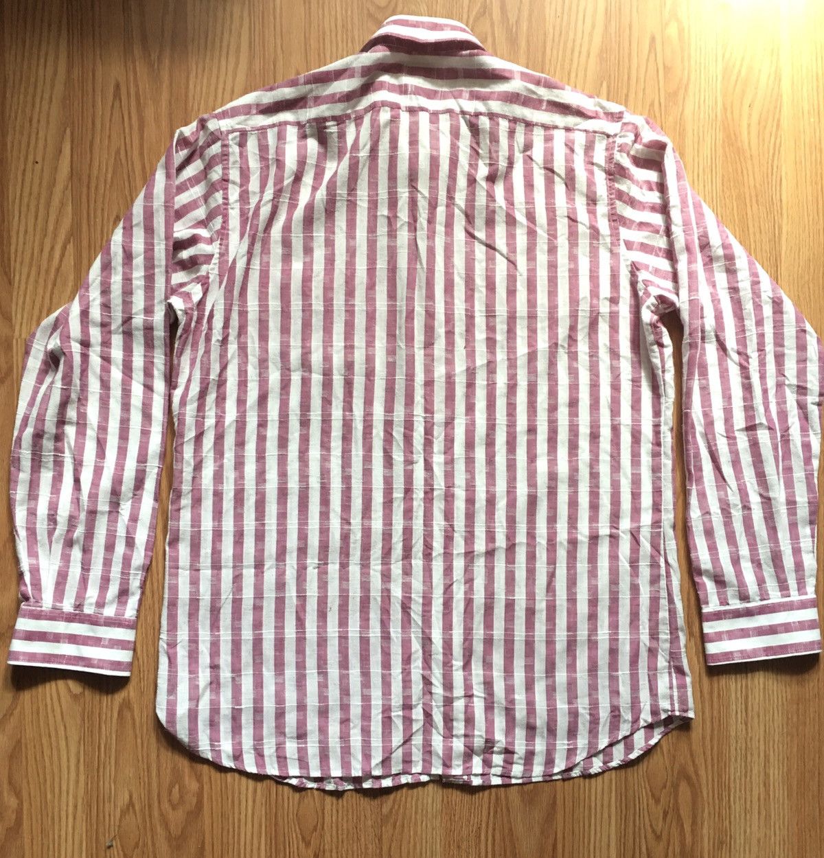 Burberry × Vintage Burberry’s London Pink Striped Mens Shirt Size 41 / 16 Size US L / EU 52-54 / 3 - 3 Thumbnail