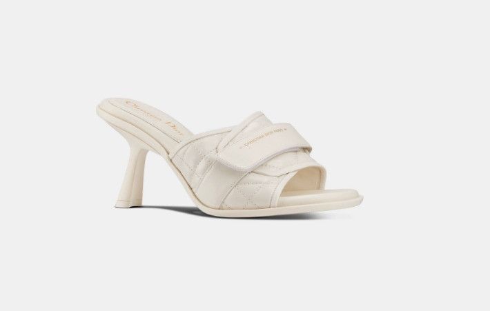 o1w1db11024 Evolution Heeled Slides in White