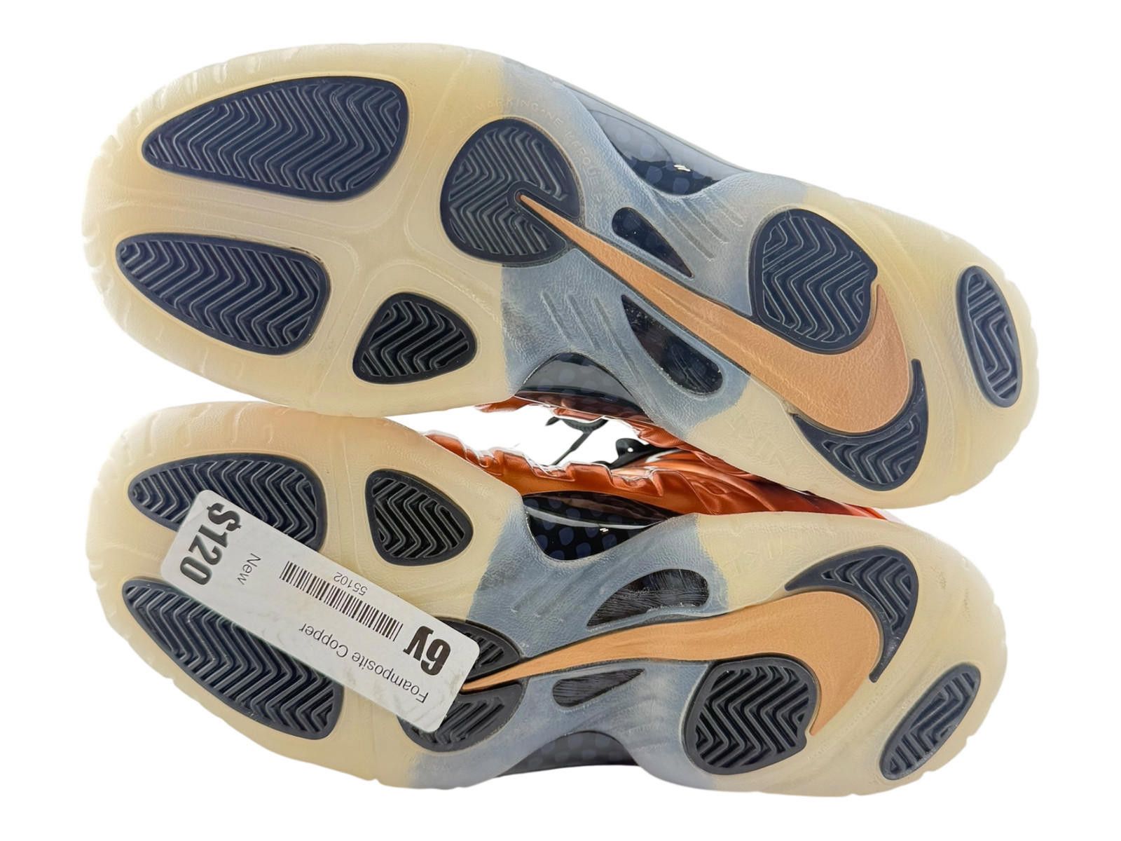 Nike Nike Little Posite One GS Metallic Copper 6Y New with Box Size US 6 / EU 39 - 5 Thumbnail