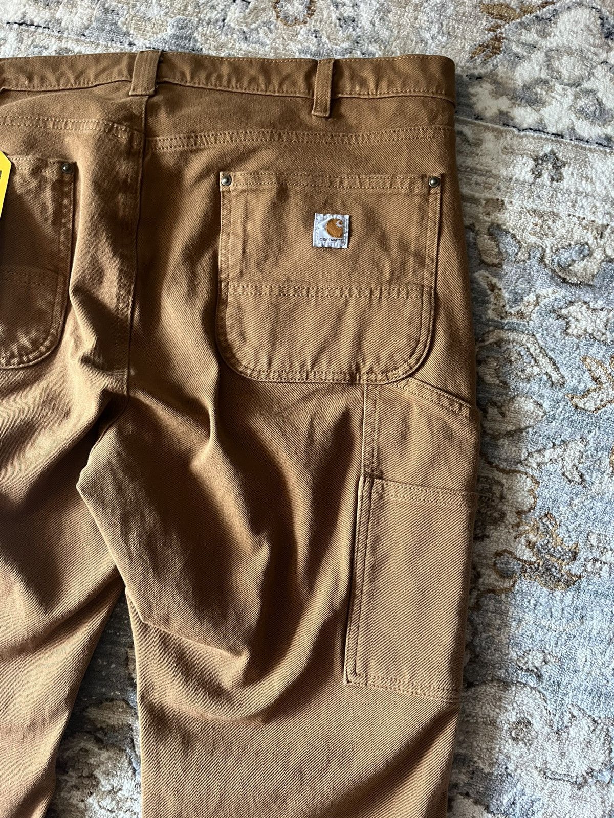 Carhartt Relaxed Carpenter Cargo Barn Double Front Twill Pants Size 38" / US 16 / IT 52 - 9 Thumbnail