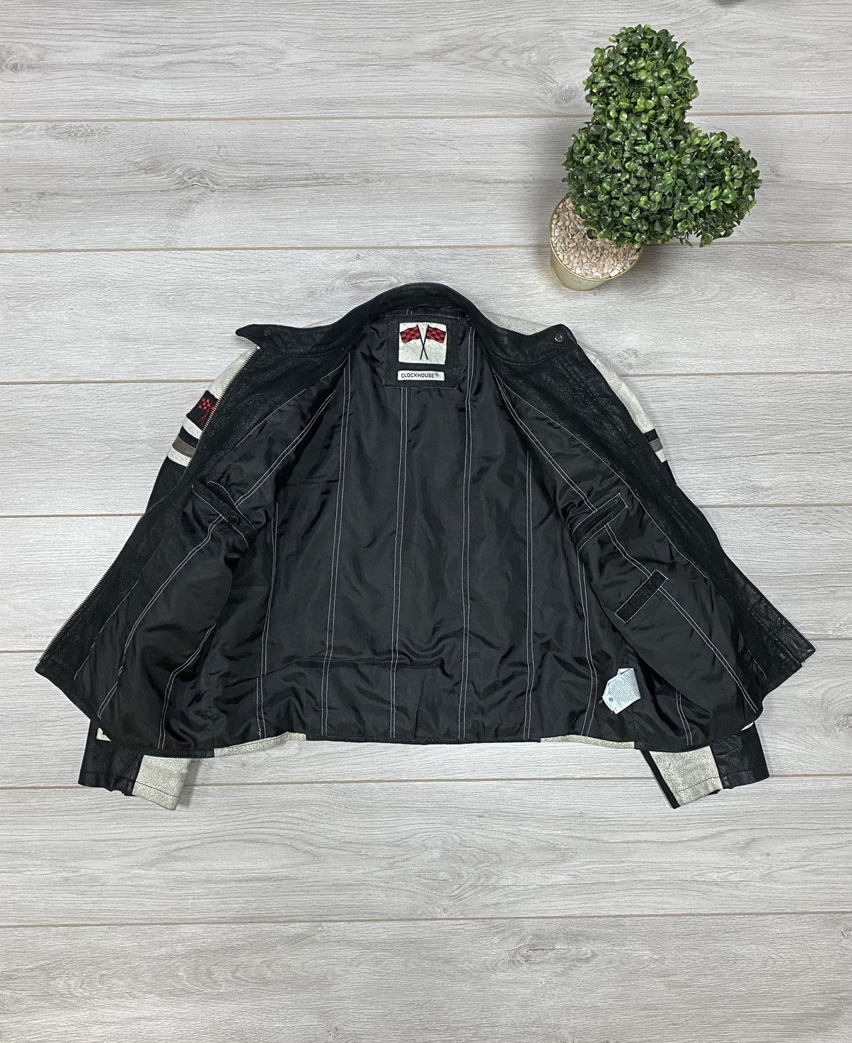 Vintage Moto team leather Stop n fee free vintage racing jacket Size US XXL / EU 58 / 5 - 12 Thumbnail