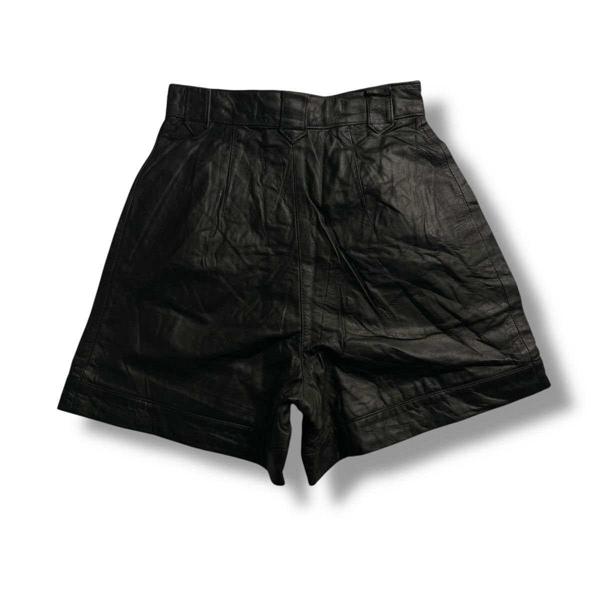 Genuine Leather BRAND NEW OLD STOCK COWHDE GENUINE LEATHER SHORTS Size 24" / US 00 / IT 34 - 2 Thumbnail