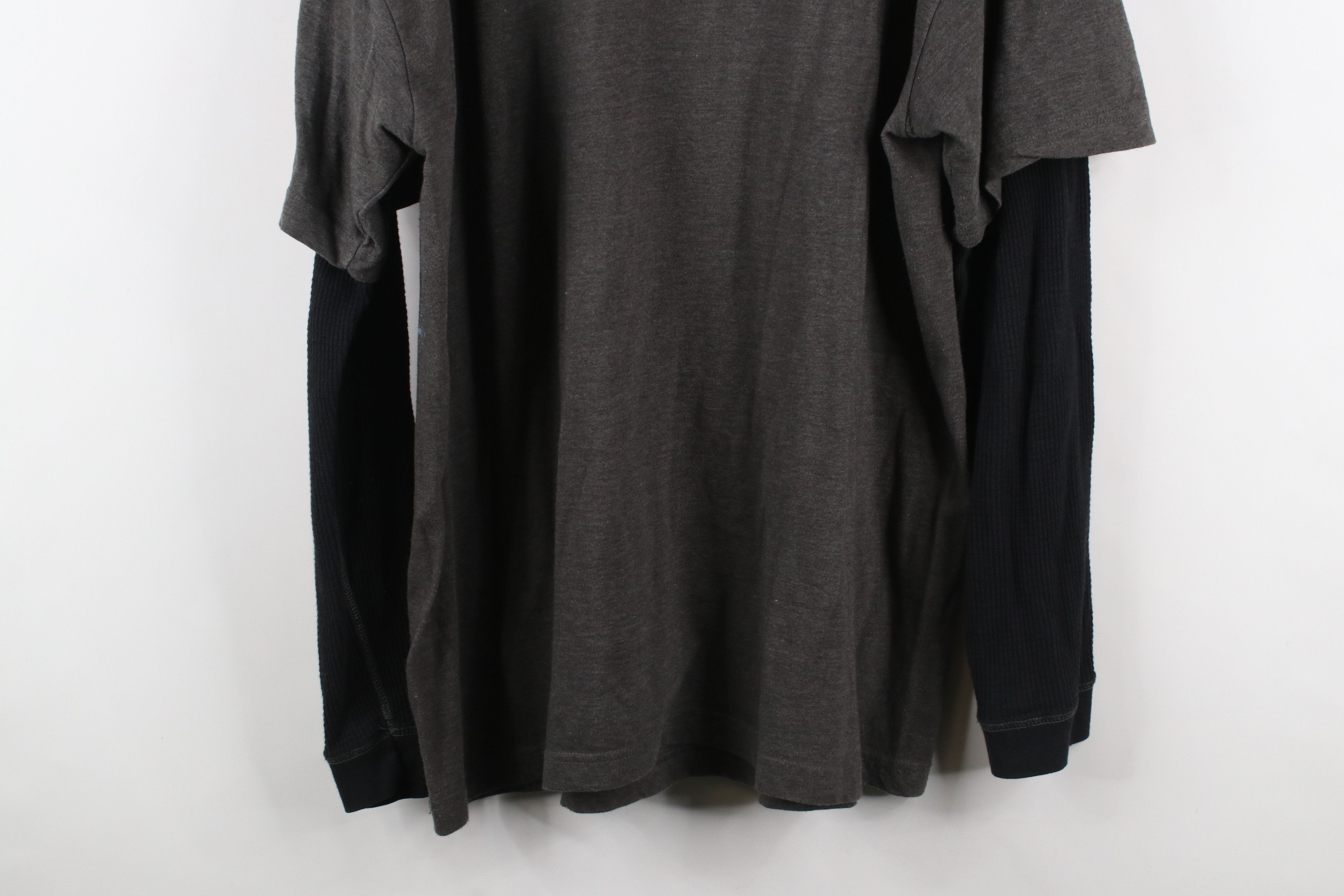 Vintage Vintage 90s Y2K Layered Jimi Hendrix Long Sleeve T-Shirt Size US XL / EU 56 / 4 - 14 Thumbnail