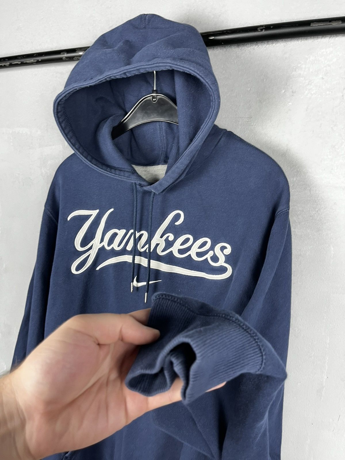 New York Yankees Nike x new york ya kees y2k center swoosh hoodie size XXL Size US XXL / EU 58 / 5 - 11 Thumbnail