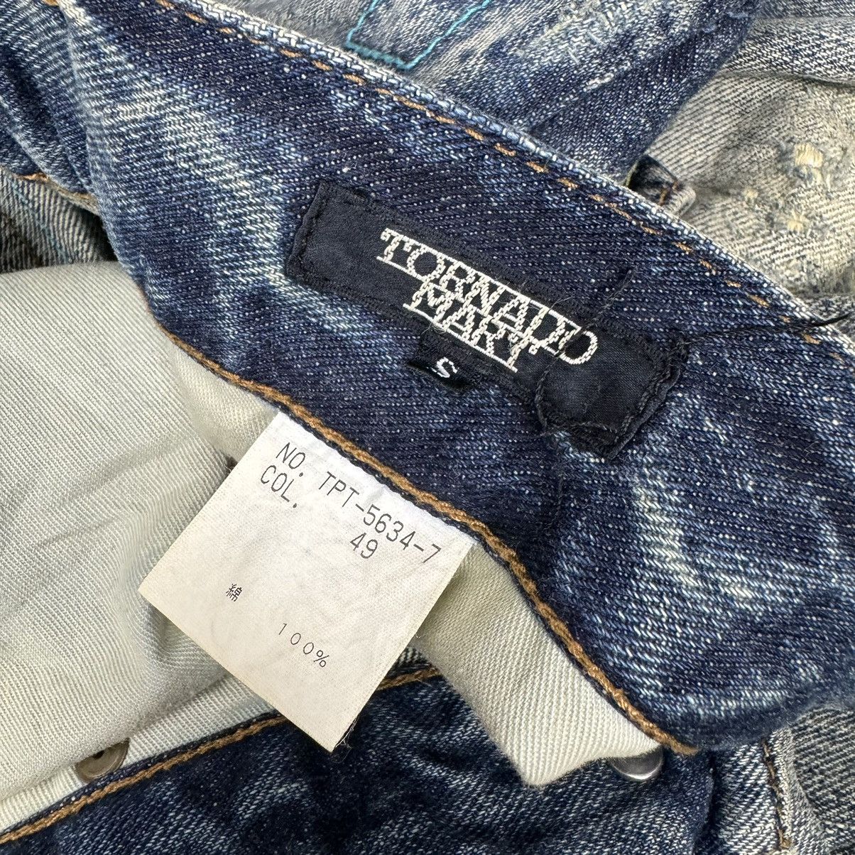 Tornado Mart ⚡️TORNADO MART JAPAN FLARE DISTRESS STYLE DENIM JEANS PANTS Size US 32 / EU 48 - 10 Thumbnail