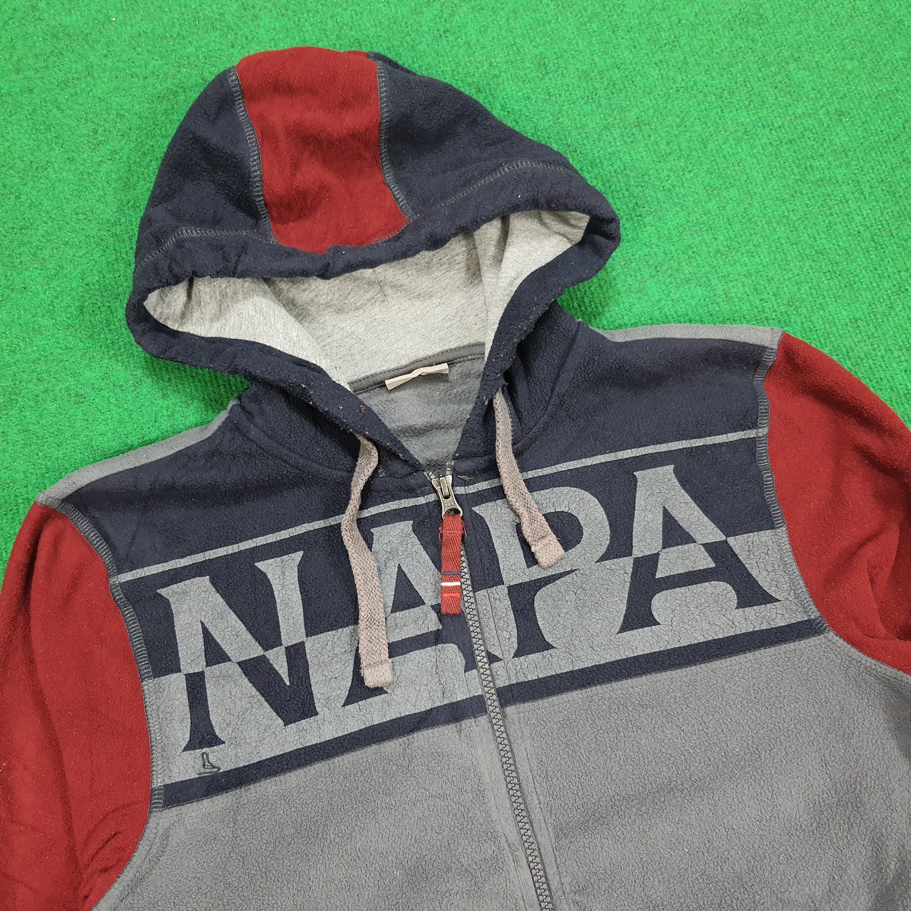 Napapijri × Vintage Vintage Napapijri Antarctic Research Program Zipper Hoodie Size US S / EU 44-46 / 1 - 2 Thumbnail