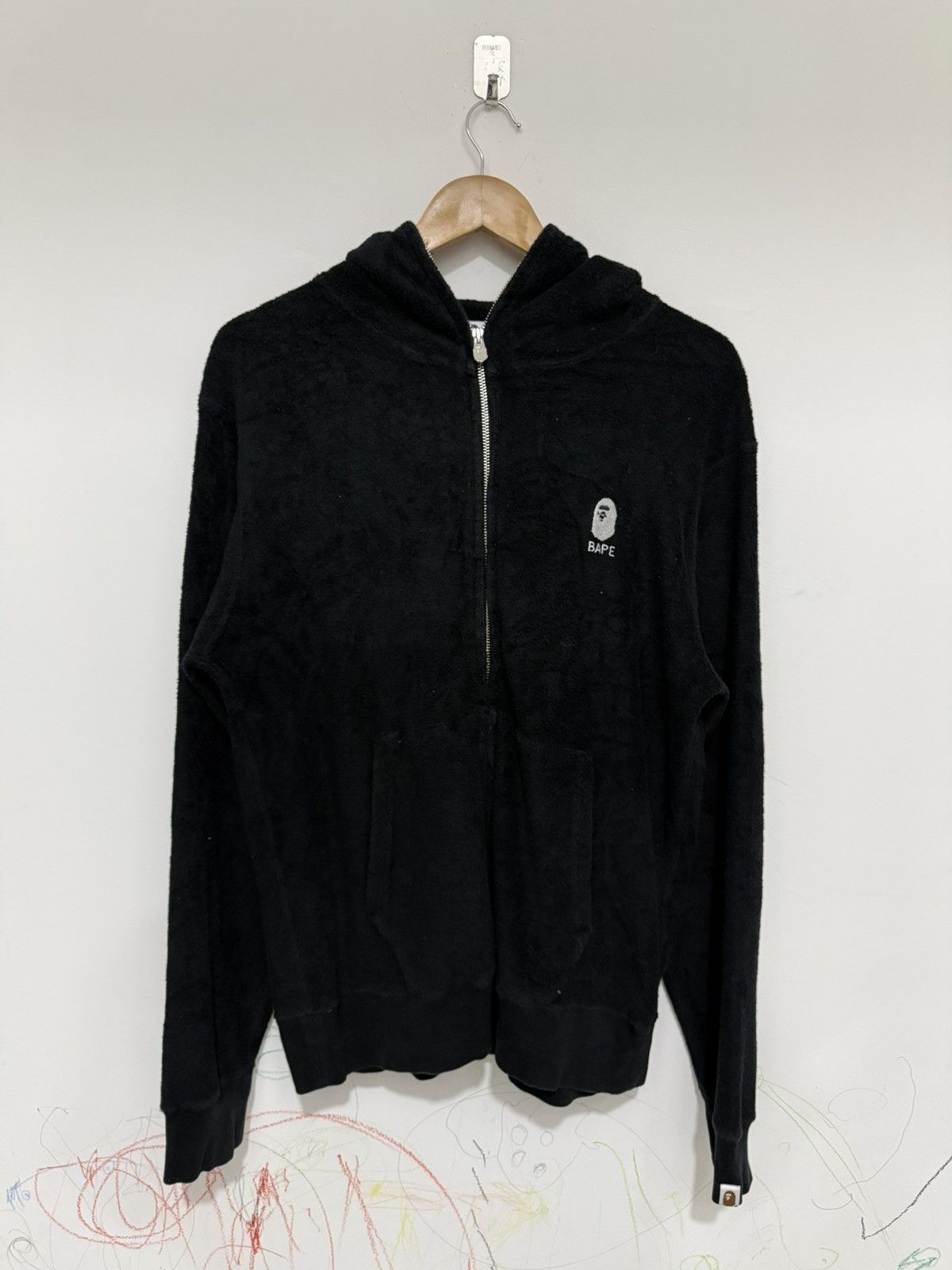 BAPE A Bathing Ape One Point Full Zip Fleece Hoodie XL
