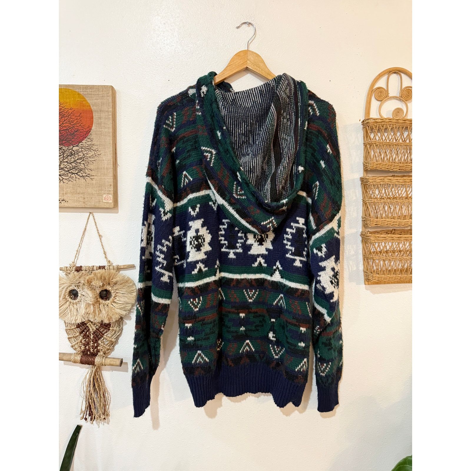 Other 90s Southwestern Hooded Knit Pullover size XL Size US XL / EU 56 / 4 - 7 Thumbnail