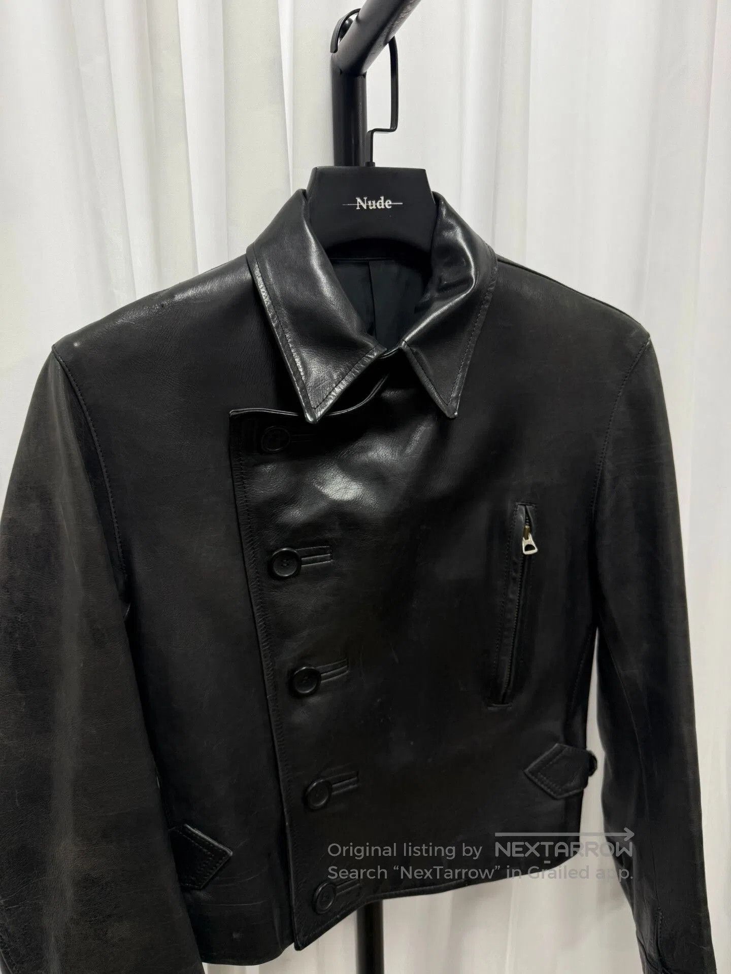 Yohji Yamamoto Yohji Yamamoto Y's 90s Leather Jacket. Size US M / EU 48-50 / 2 - 6 Thumbnail