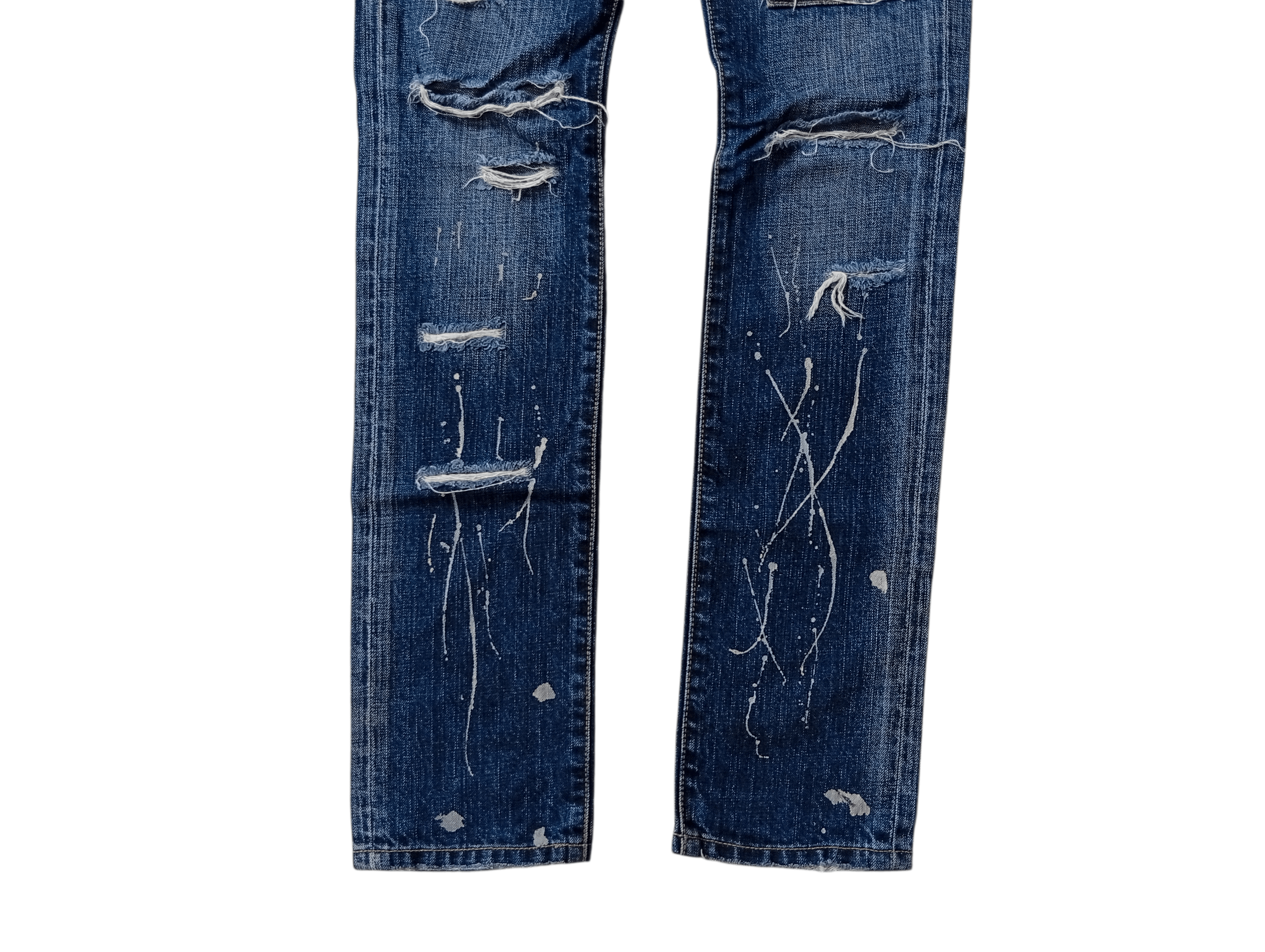 Le Grande Bleu (L.G.B.) LB-03 distressed crash jeans Size 26" / US 2 / IT 38 - 3 Thumbnail