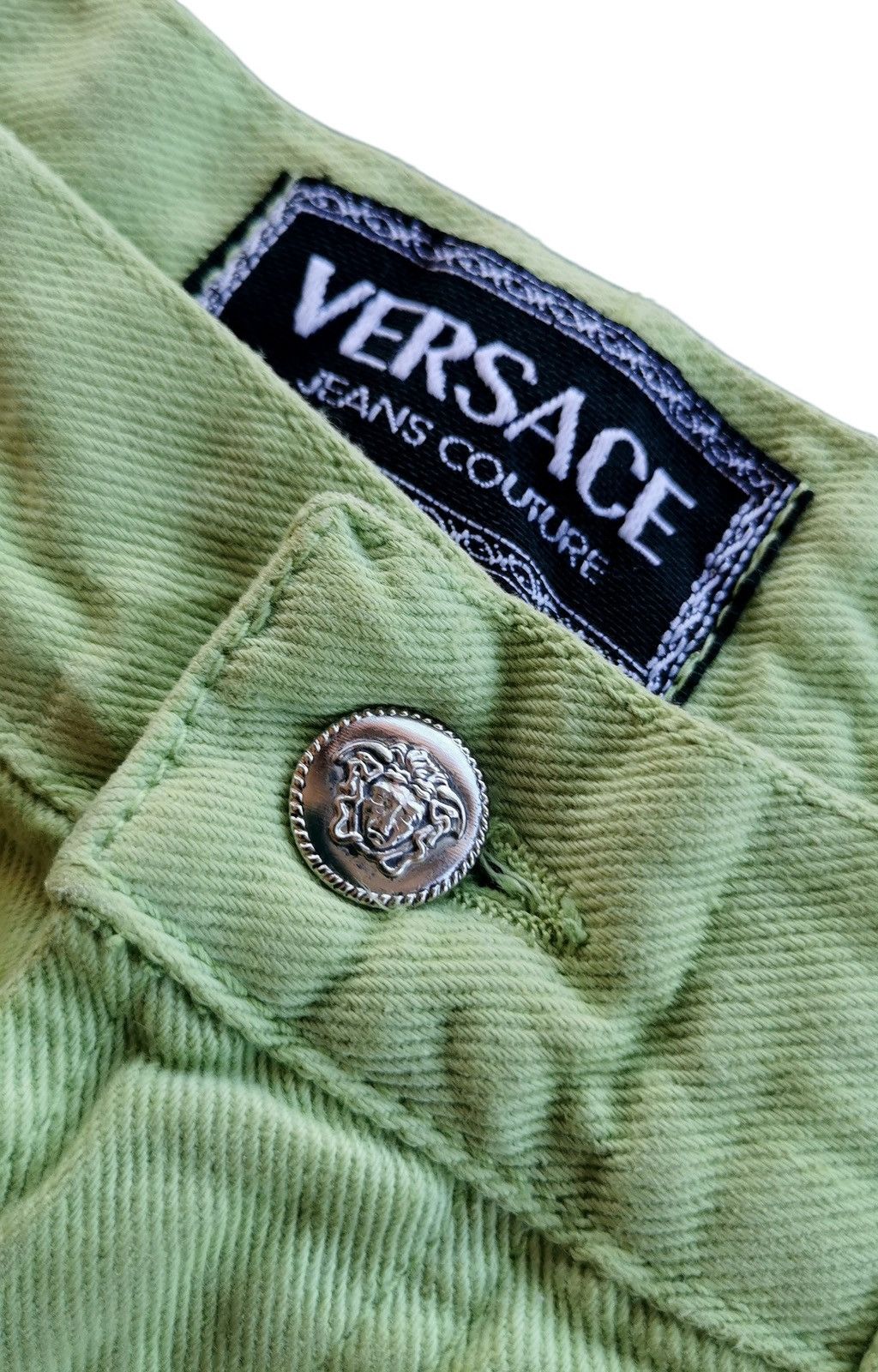 Versace Jeans Couture Vintage Versace Jeans Couture Green Jeans Pants Italy Size US 32 / EU 48 - 9 Thumbnail