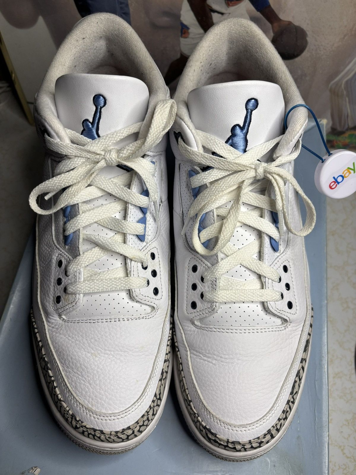 Jordan Brand Air Jordan 3 Retro UNC Size US 13 / EU 46 - 2 Thumbnail