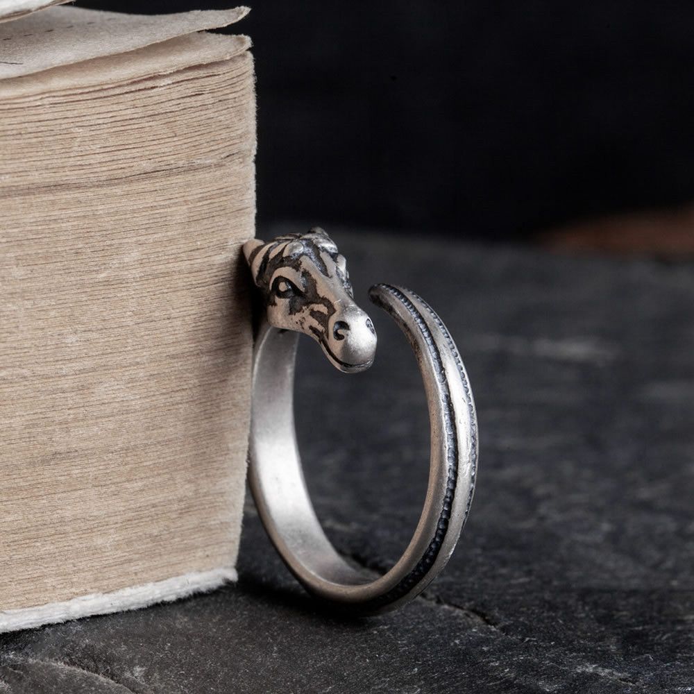 Jewelry Horse Crazy Jewelry Rings Open Size Chrome Ring (Size 7-13) Size ONE SIZE - 3 Thumbnail