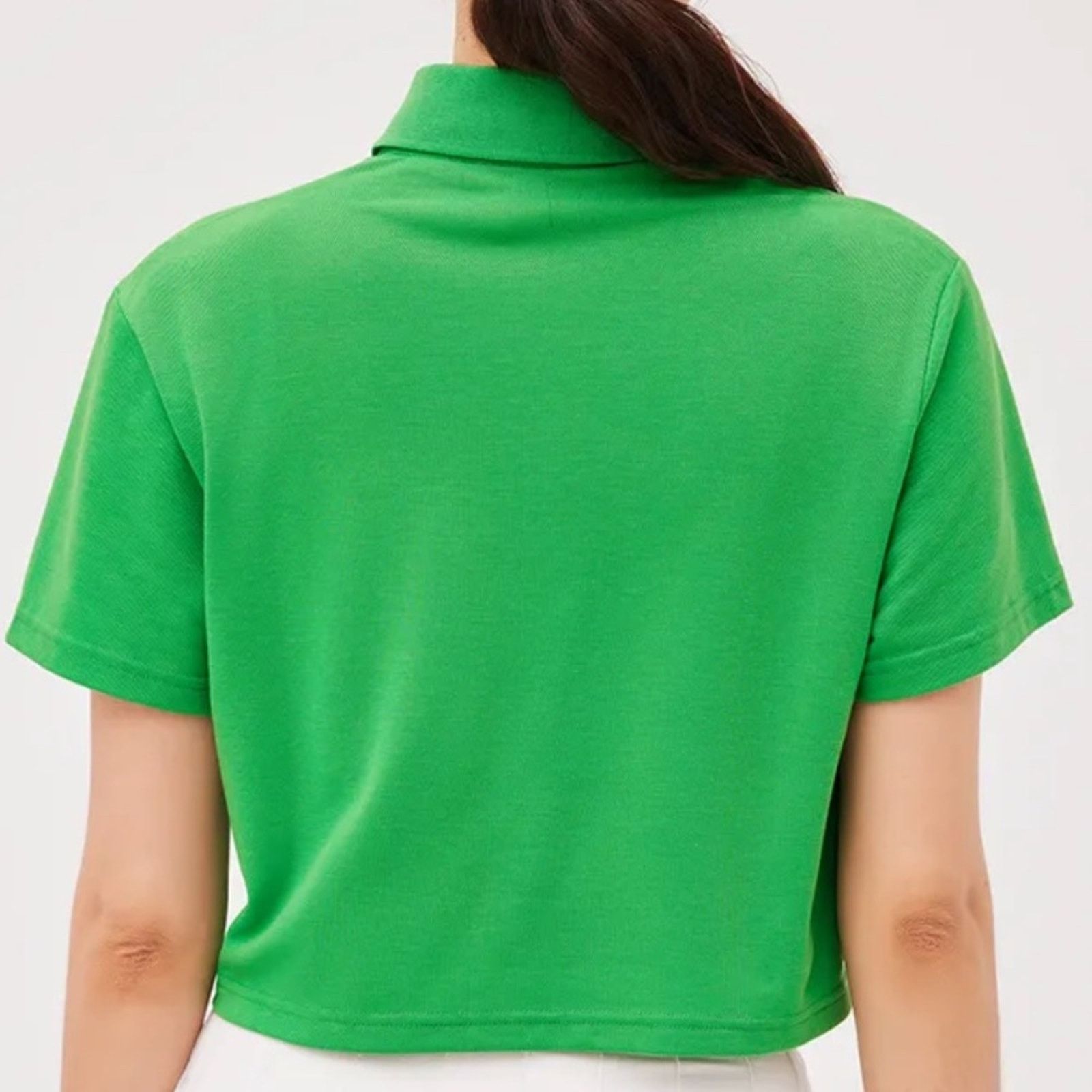 Outdoor Voices Outdoor Voices Birdie Cropped Polo - Kelly Green Size XXS Size XXS / US 00 / IT 34 - 2 Thumbnail
