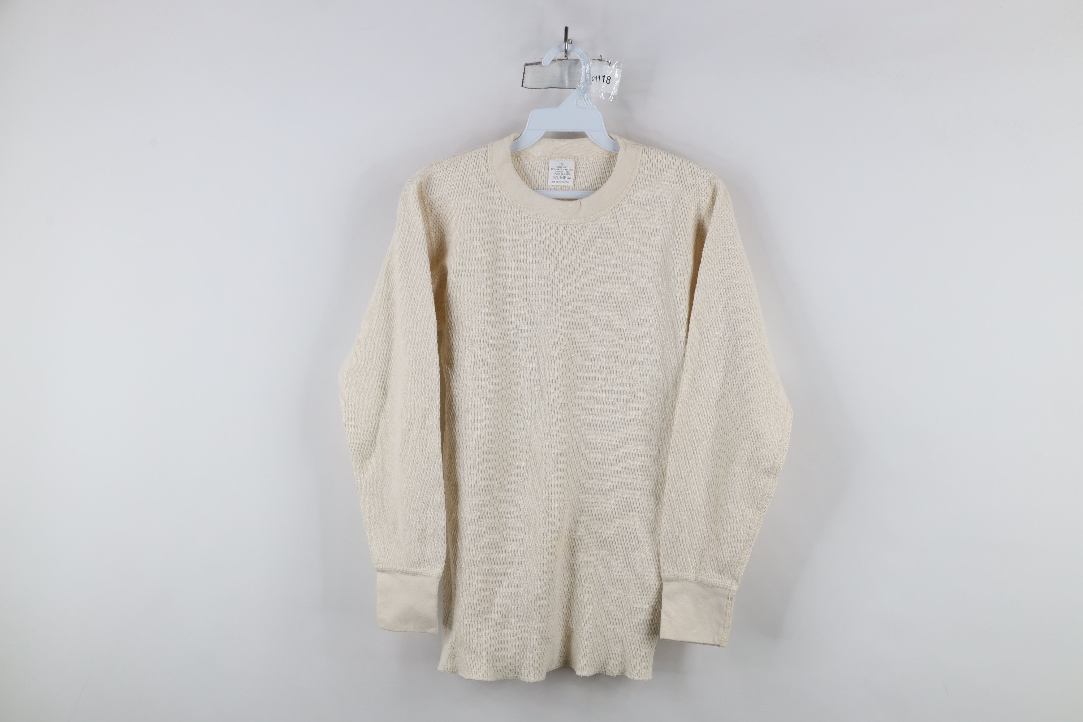 Vintage Vintage 90s Streetwear Thermal Waffle Knit T-Shirt USA Size US M / EU 48-50 / 2 - 1 Thumbnail