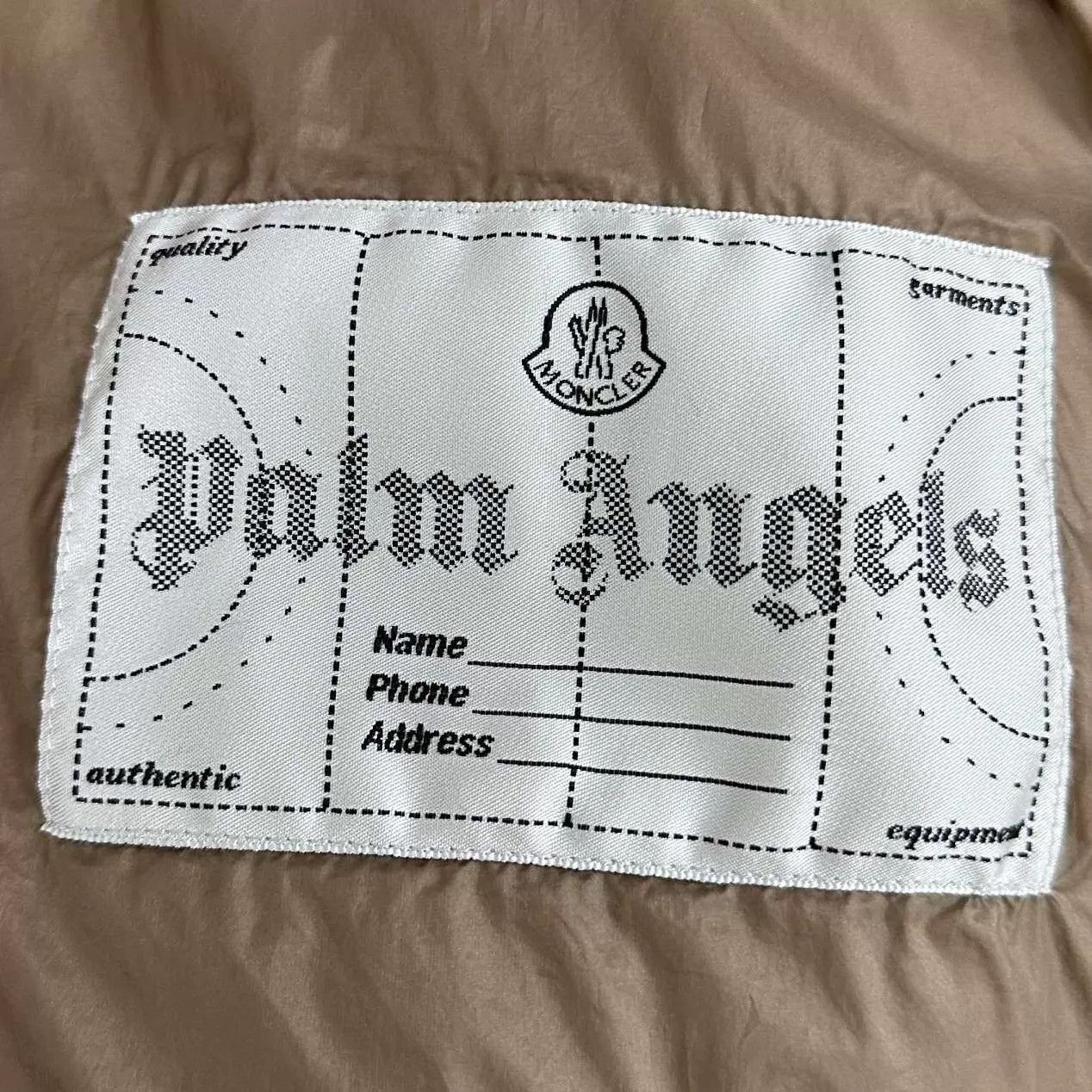 Moncler MONCLER x PALM ANGELS FW21 Colorblock Logo Puffer Jacket Size XS / US 0-2 / IT 36-38 - 6 Thumbnail